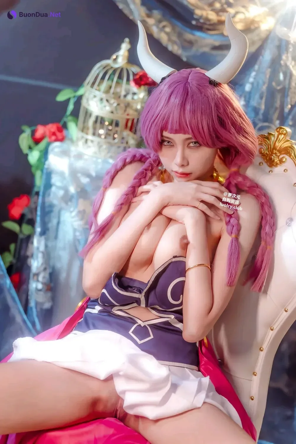 Cosplay Haruka_ハルカ – 阿烏拉給我脫掉!｜雙女神的秘密快樂時光 - 写真 18