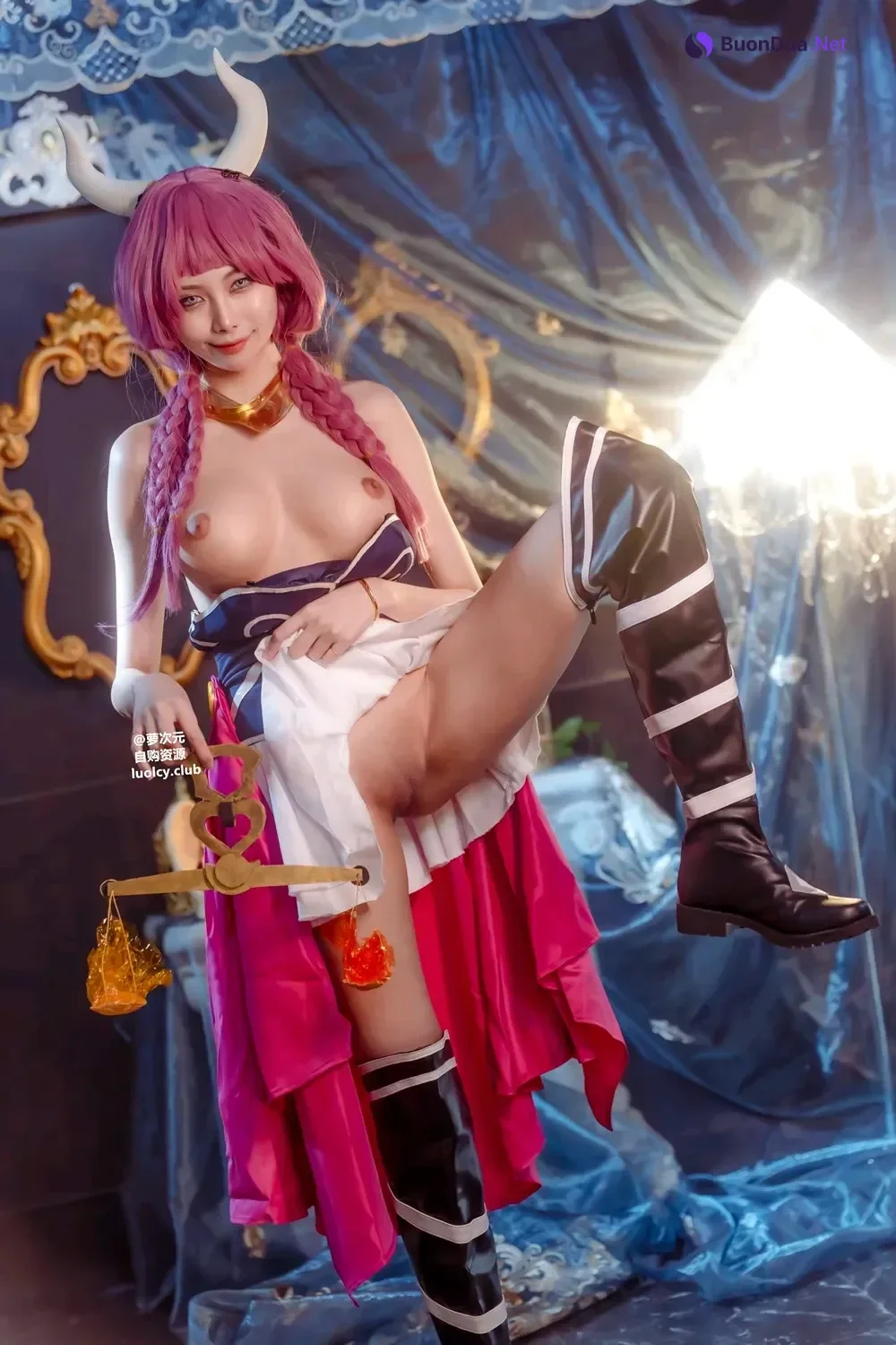 Cosplay Haruka_ハルカ – 阿烏拉給我脫掉!｜雙女神的秘密快樂時光 - 写真 5