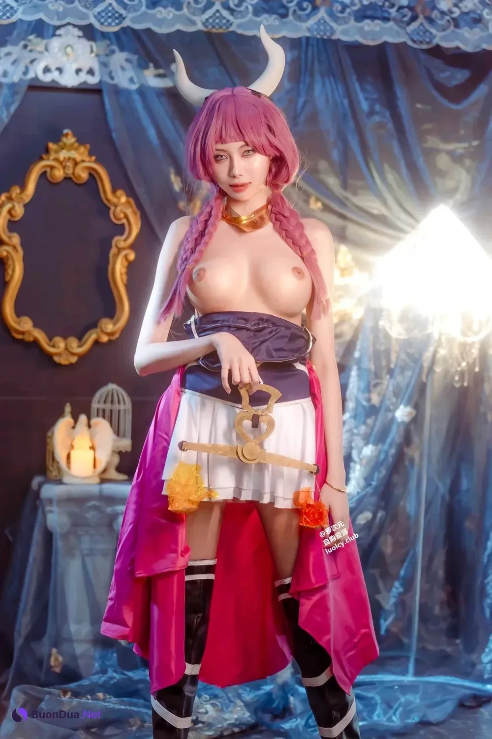 Cosplay Haruka_ハルカ – 阿烏拉給我脫掉!｜雙女神的秘密快樂時光 - 写真 6