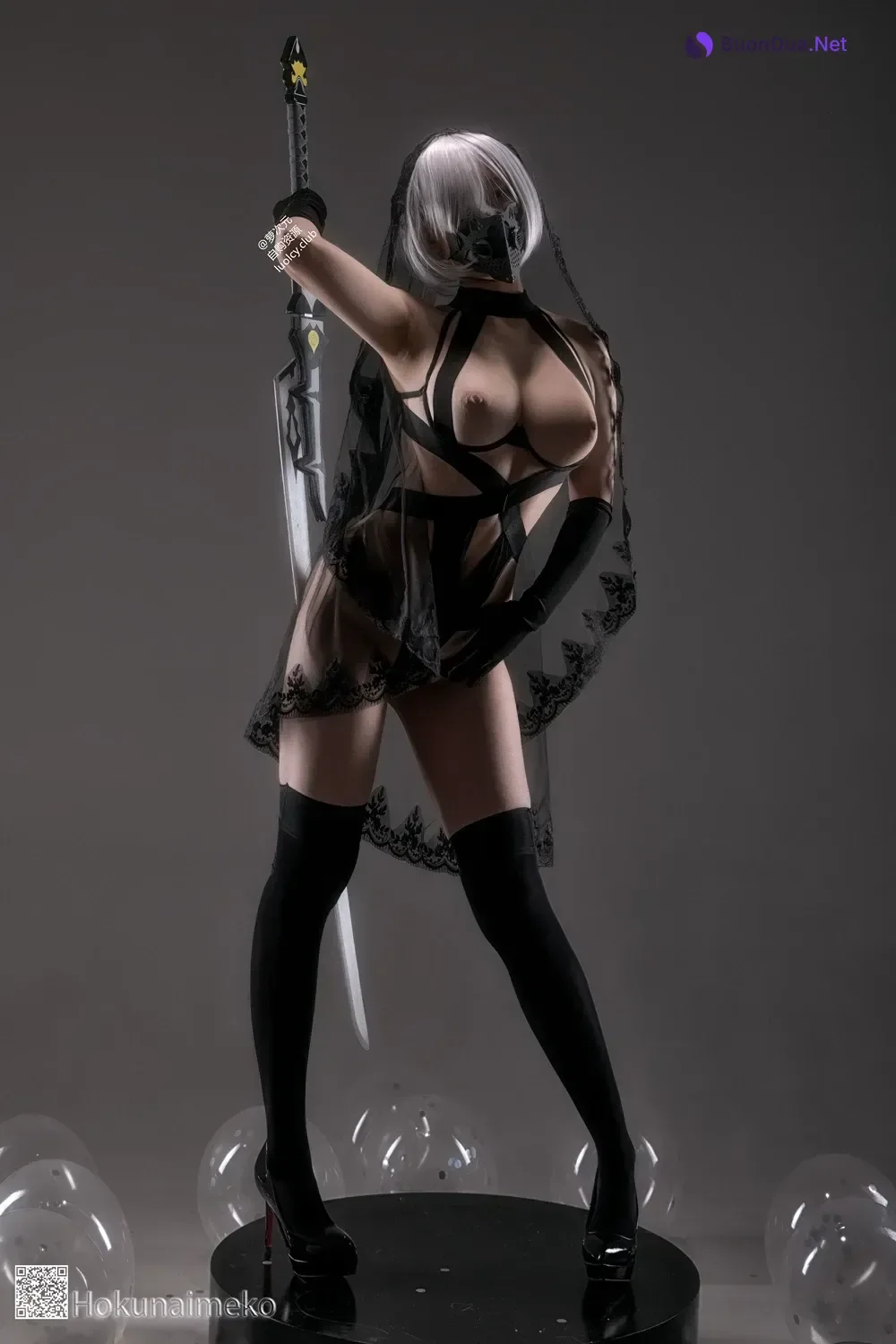 Cosplay Hokunaimeko 北乃芽子 – 火华NieRAutomata_2B - Photo 18