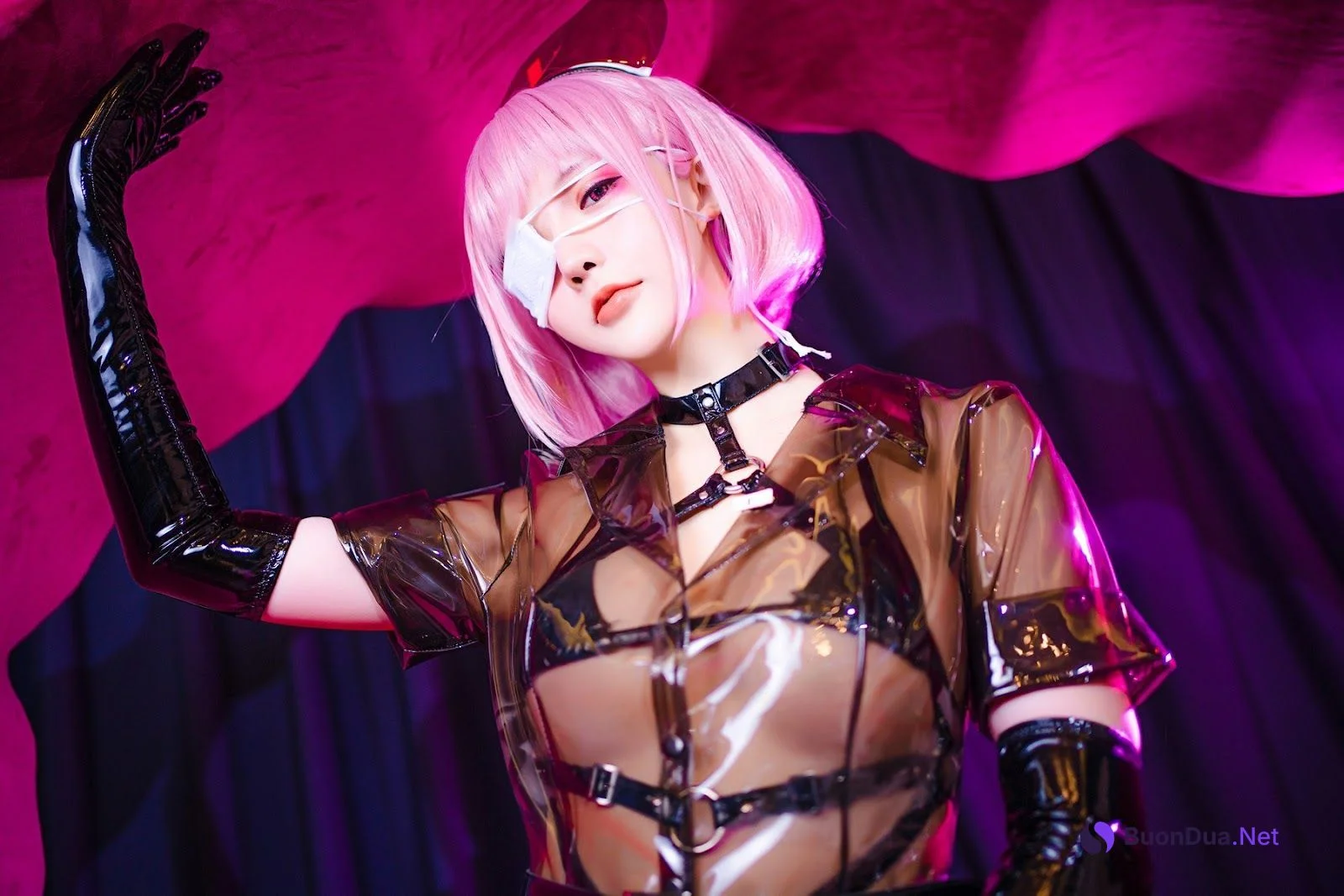 Cosplay 星之迟迟Hoshilily 透明护士 - Photo 15