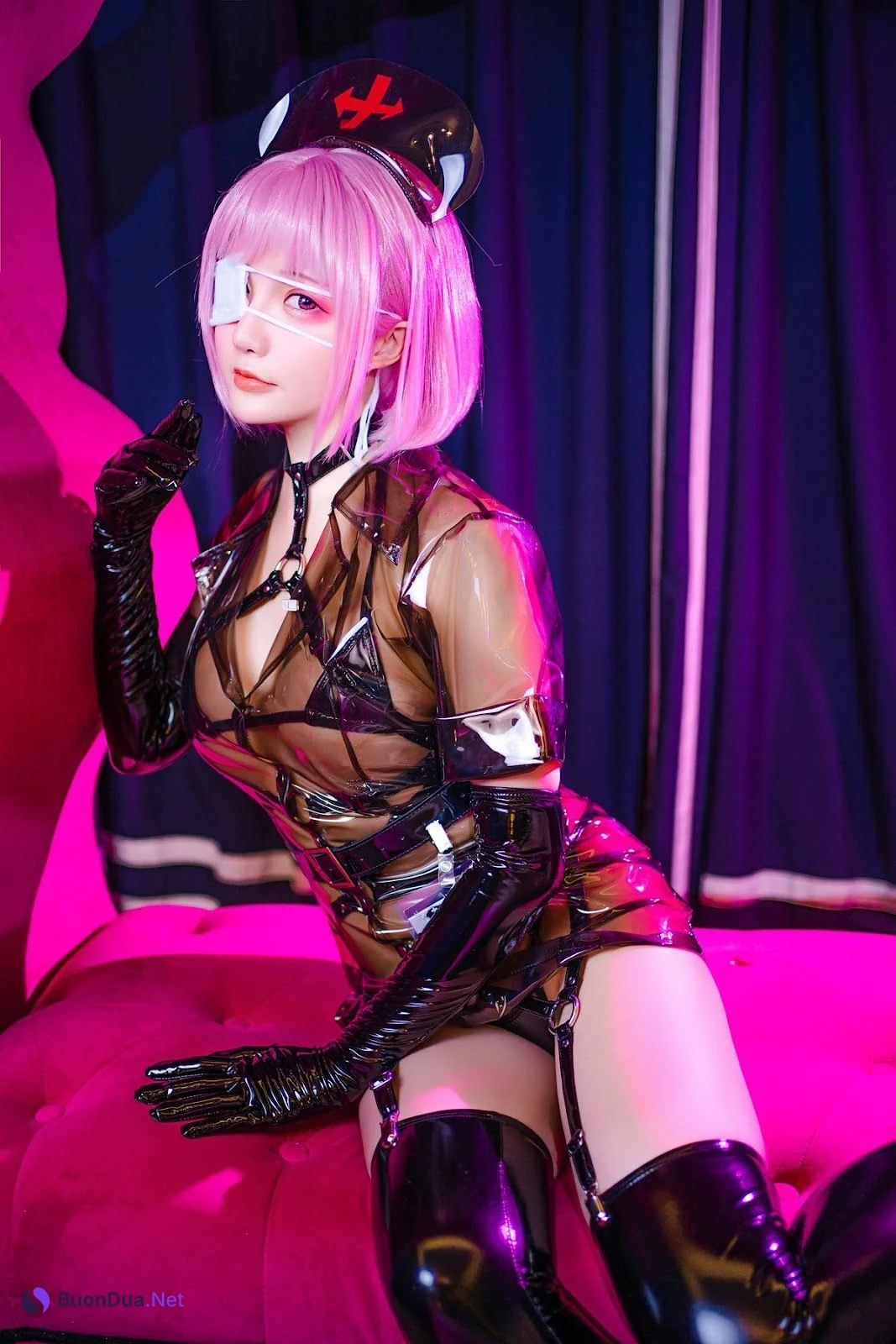 Cosplay 星之迟迟Hoshilily 透明护士 - Photo 18