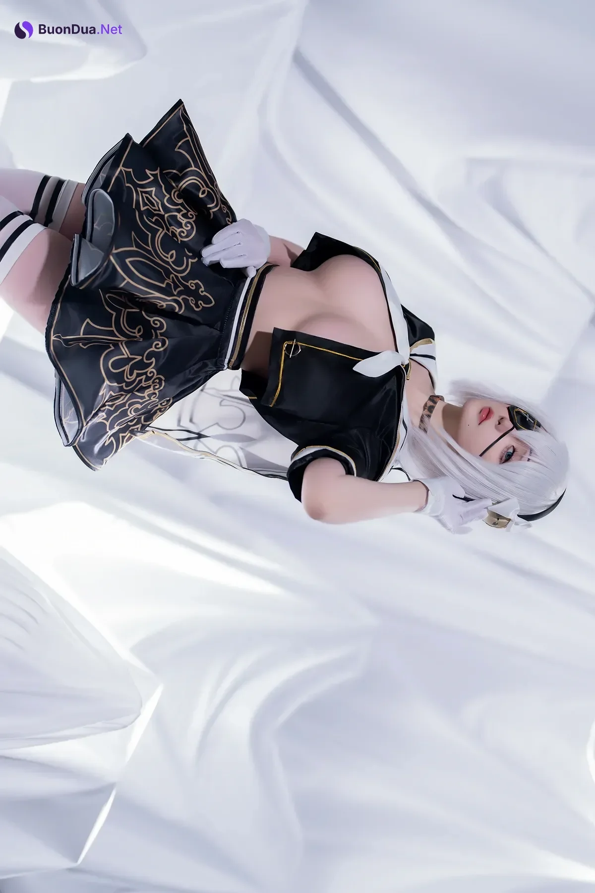Cosplay 星之迟迟Hoshilily – 尼尔同人 2B学姐服 - Photo 2