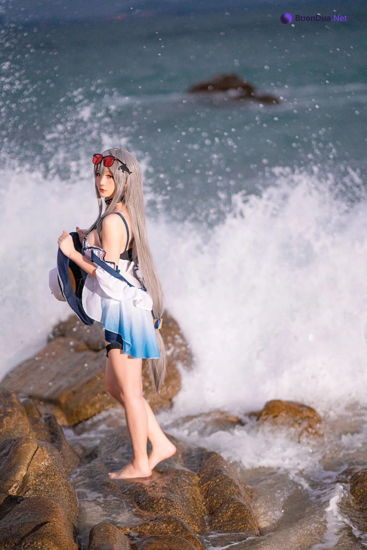 Cosplay 星之迟迟Hoshilily 斯卡蒂 - Photo 10