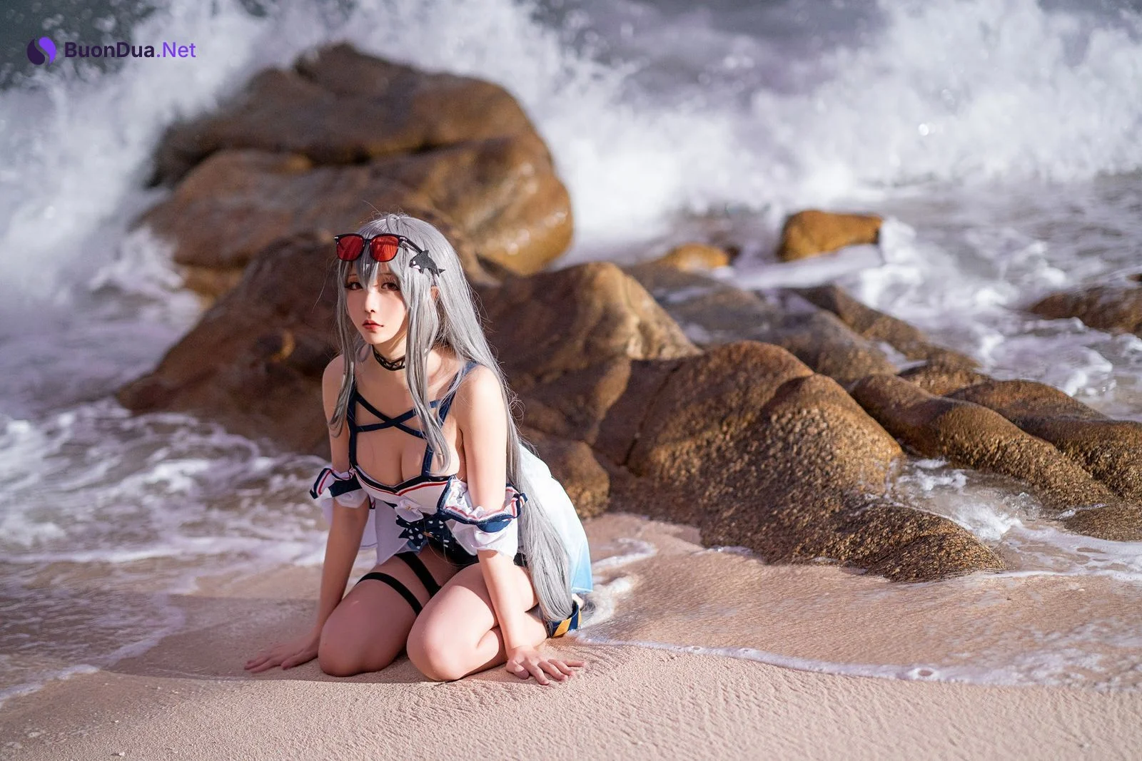 Cosplay 星之迟迟Hoshilily 斯卡蒂 - Photo 12