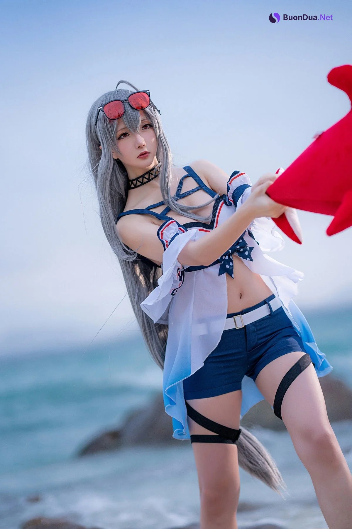 Cosplay 星之迟迟Hoshilily 斯卡蒂 - Photo 14