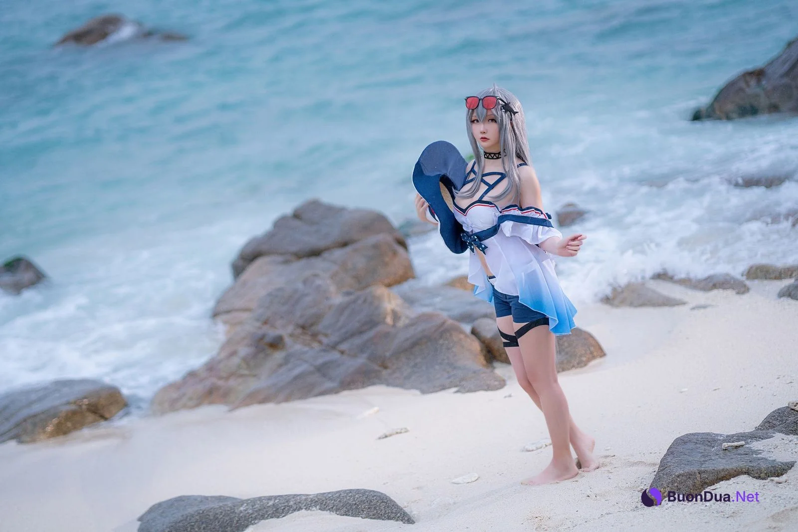 Cosplay 星之迟迟Hoshilily 斯卡蒂 - Photo 16