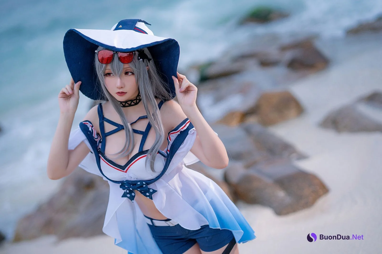 Cosplay 星之迟迟Hoshilily 斯卡蒂 - Photo 17