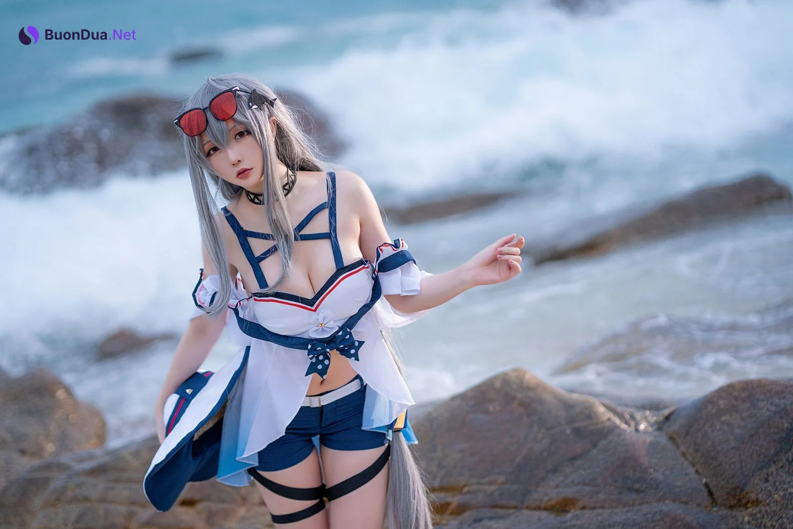 Cosplay 星之迟迟Hoshilily 斯卡蒂 - Photo 3