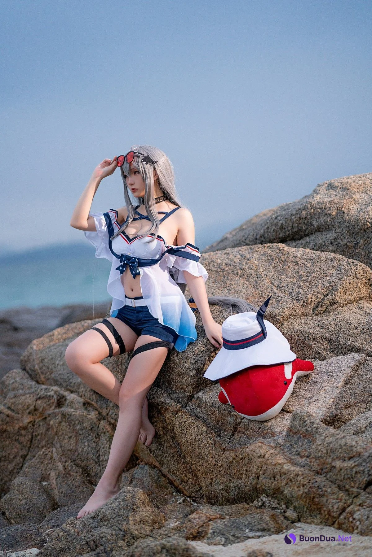 Cosplay 星之迟迟Hoshilily 斯卡蒂 - Photo 4