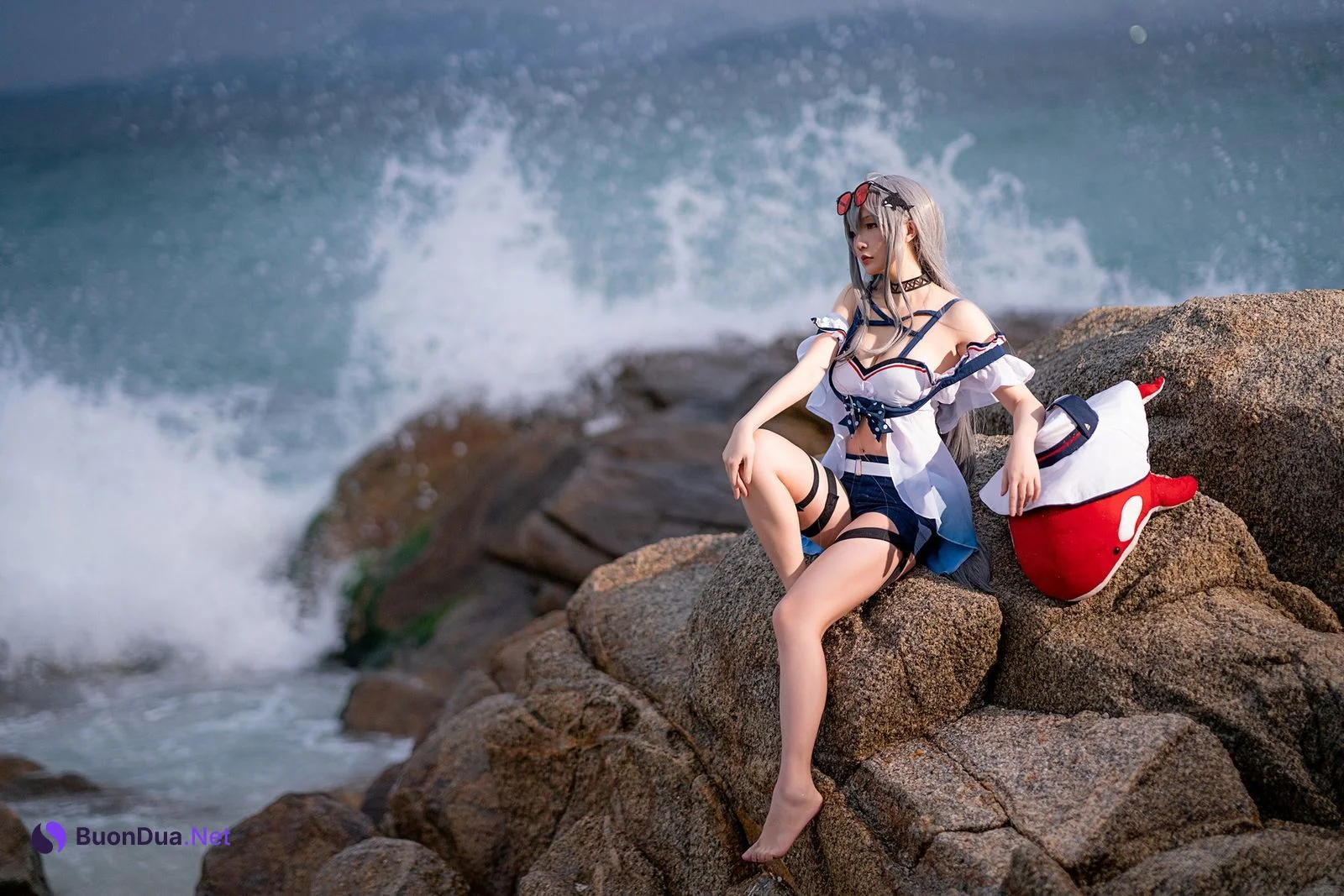 Cosplay 星之迟迟Hoshilily 斯卡蒂 - Photo 7