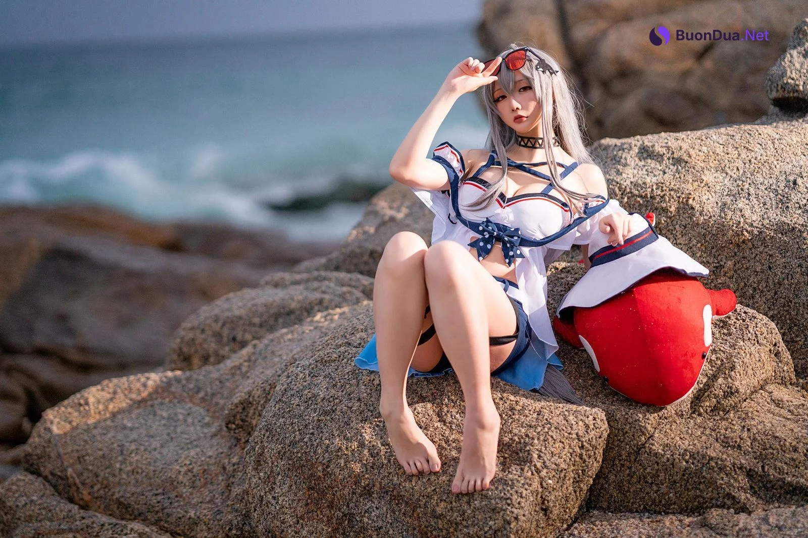 Cosplay 星之迟迟Hoshilily 斯卡蒂 - Photo 8