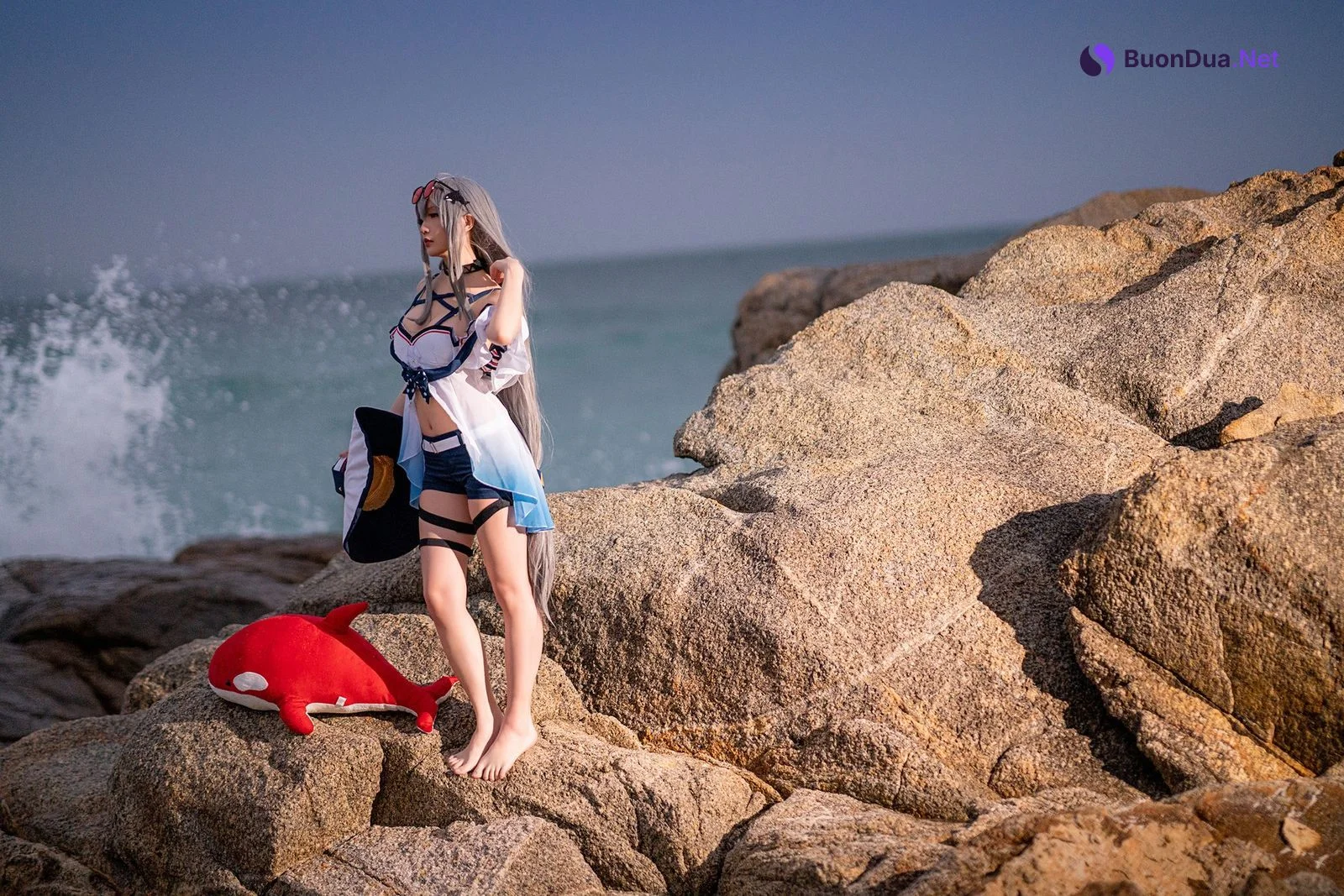 Cosplay 星之迟迟Hoshilily 斯卡蒂 - Photo 9