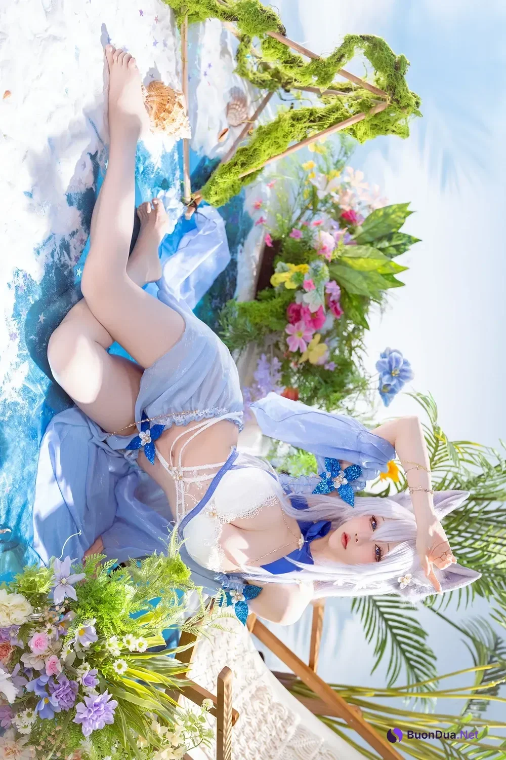 Cosplay 星之迟迟Hoshilily – 碧蓝航线 信浓泳装 - Photo 3