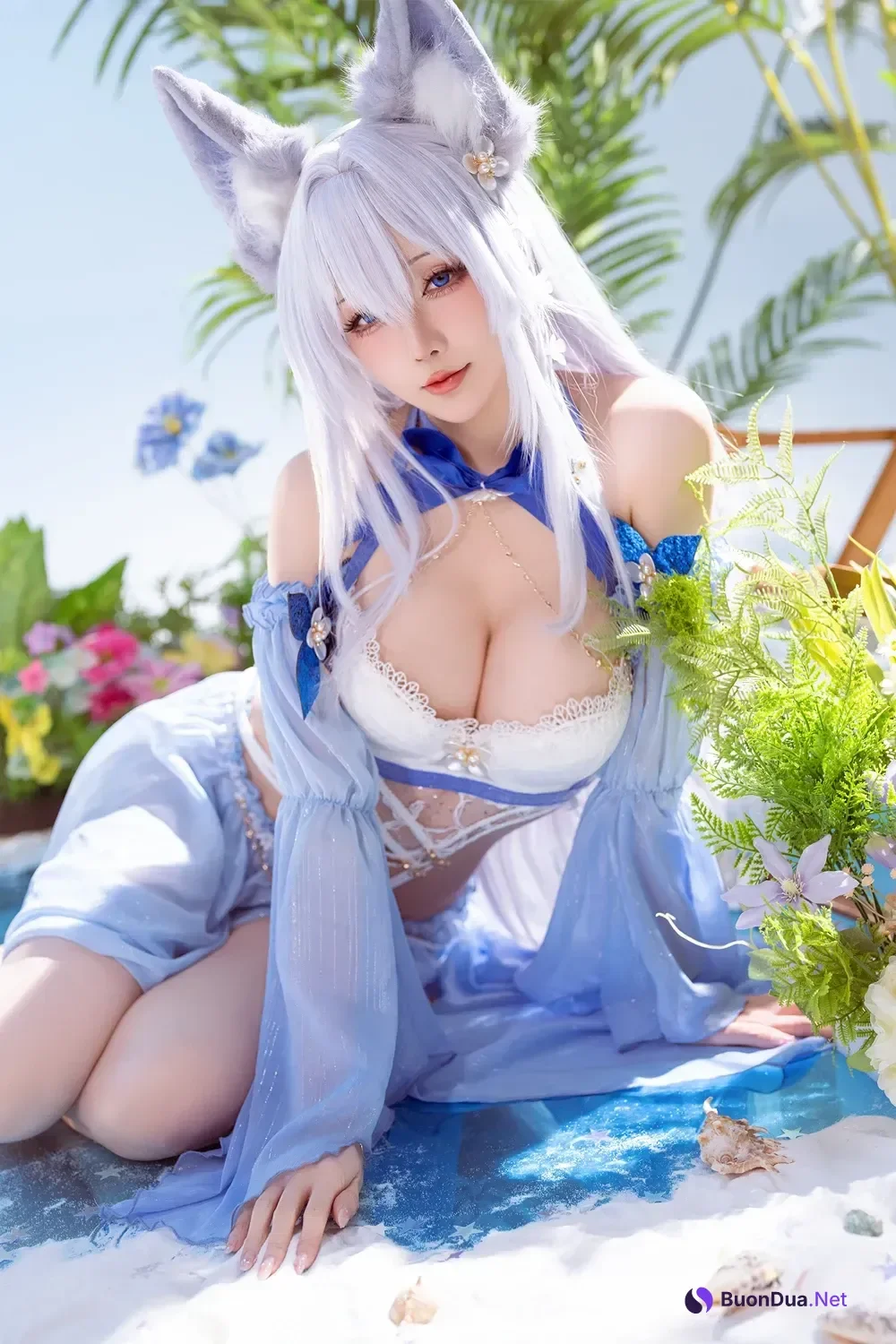 Cosplay 星之迟迟Hoshilily – 碧蓝航线 信浓泳装 - Photo 4