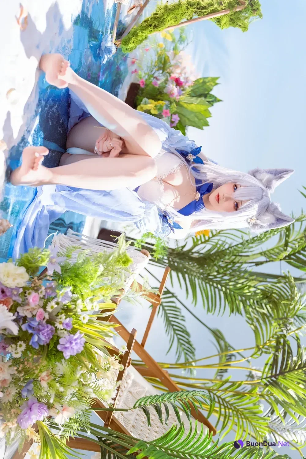 Cosplay 星之迟迟Hoshilily – 碧蓝航线 信浓泳装 - Photo 5