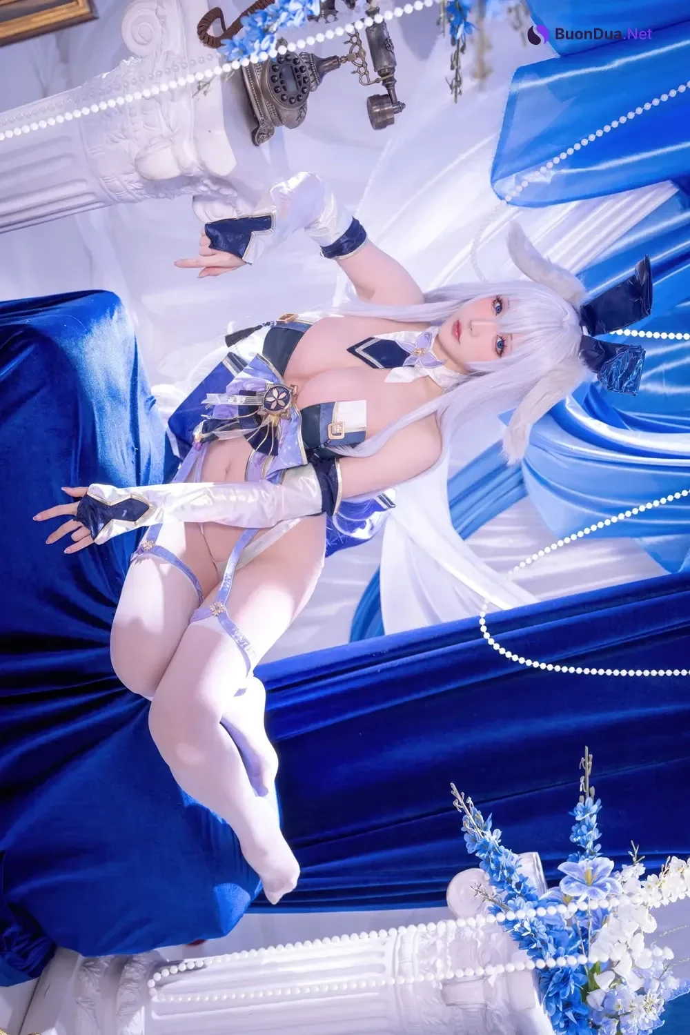 Cosplay 星之迟迟Hoshilily – 碧蓝航线 信浓 兔女郎 - Photo 14