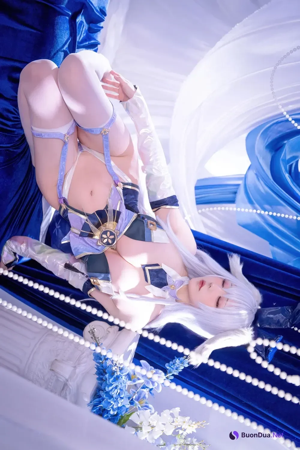 Cosplay 星之迟迟Hoshilily – 碧蓝航线 信浓 兔女郎 - Photo 19