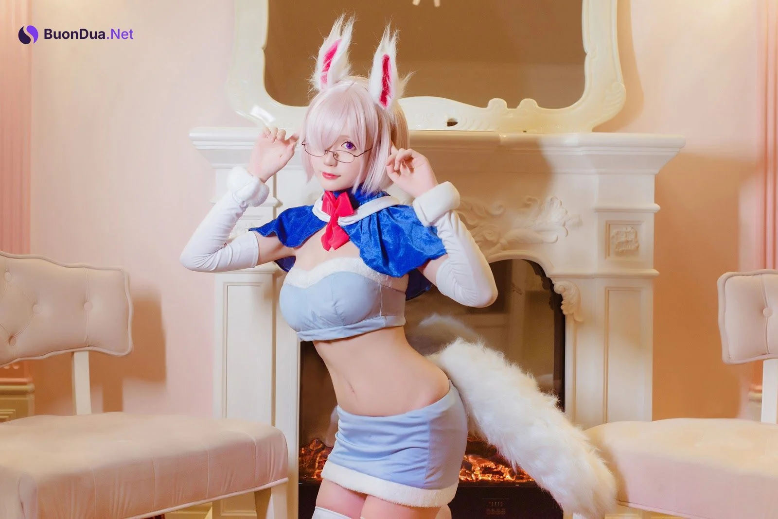 Cosplay 星之迟迟Hoshilily 玛修芙芙 - Photo 11