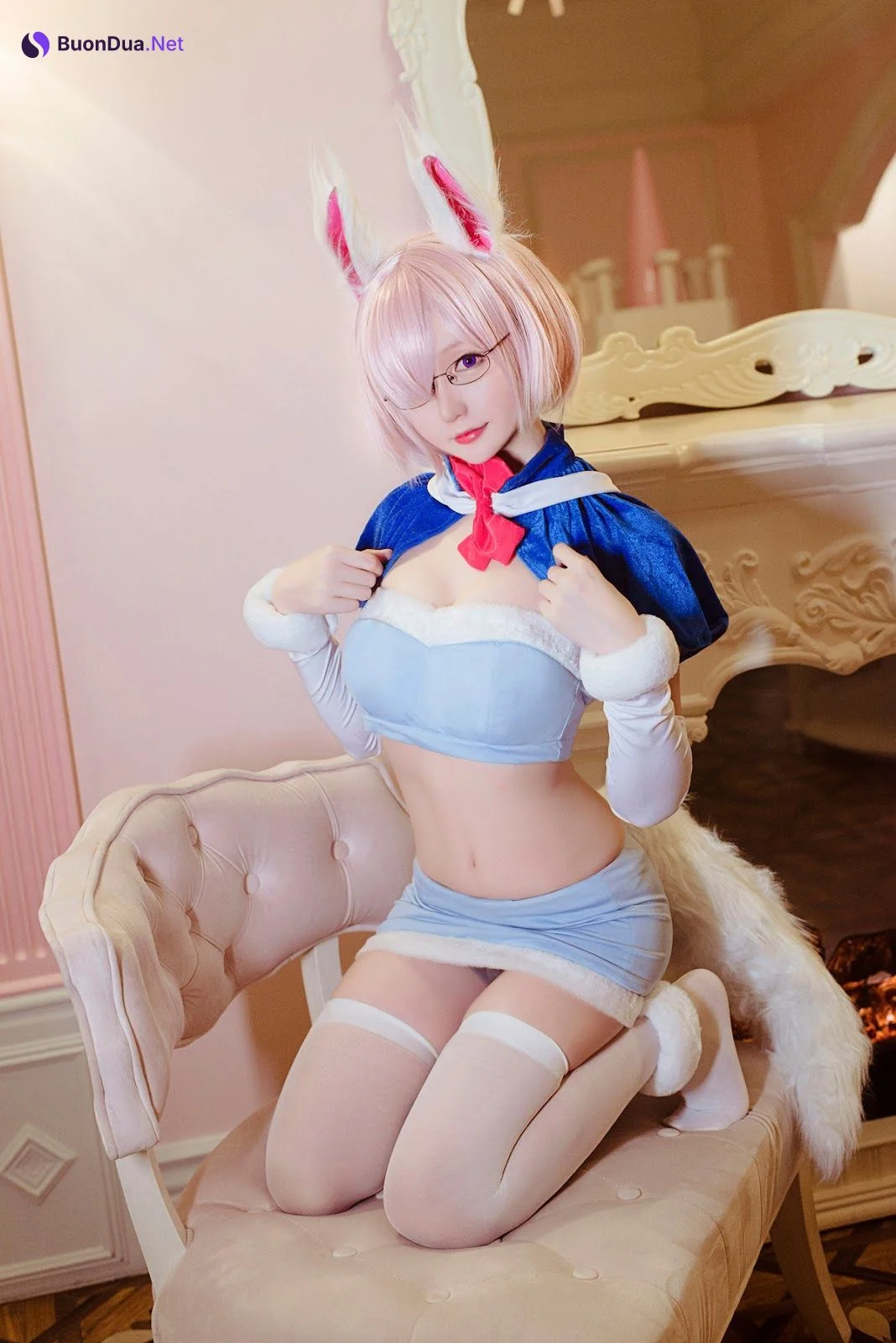 Cosplay 星之迟迟Hoshilily 玛修芙芙 - Photo 15