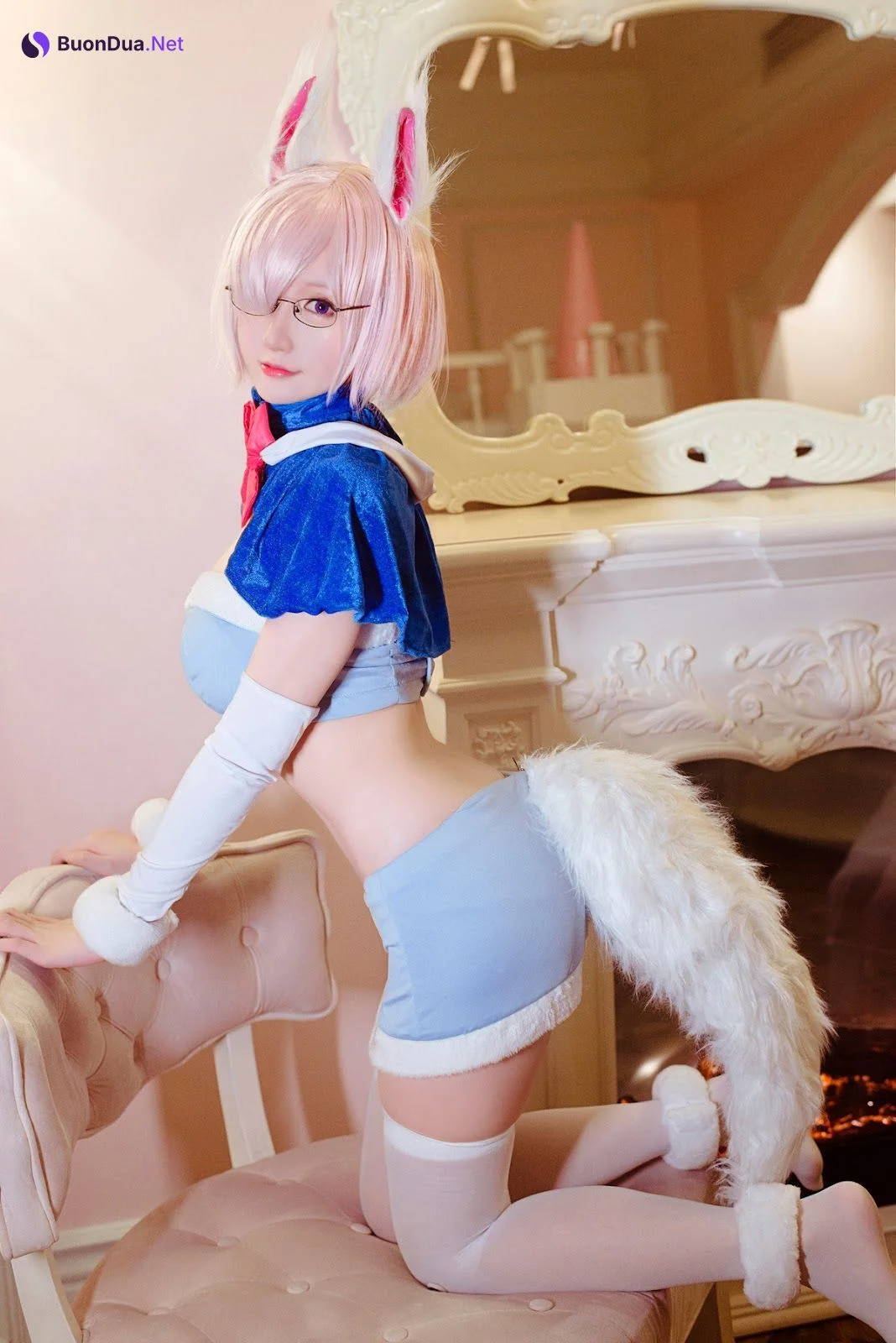 Cosplay 星之迟迟Hoshilily 玛修芙芙 - Photo 5