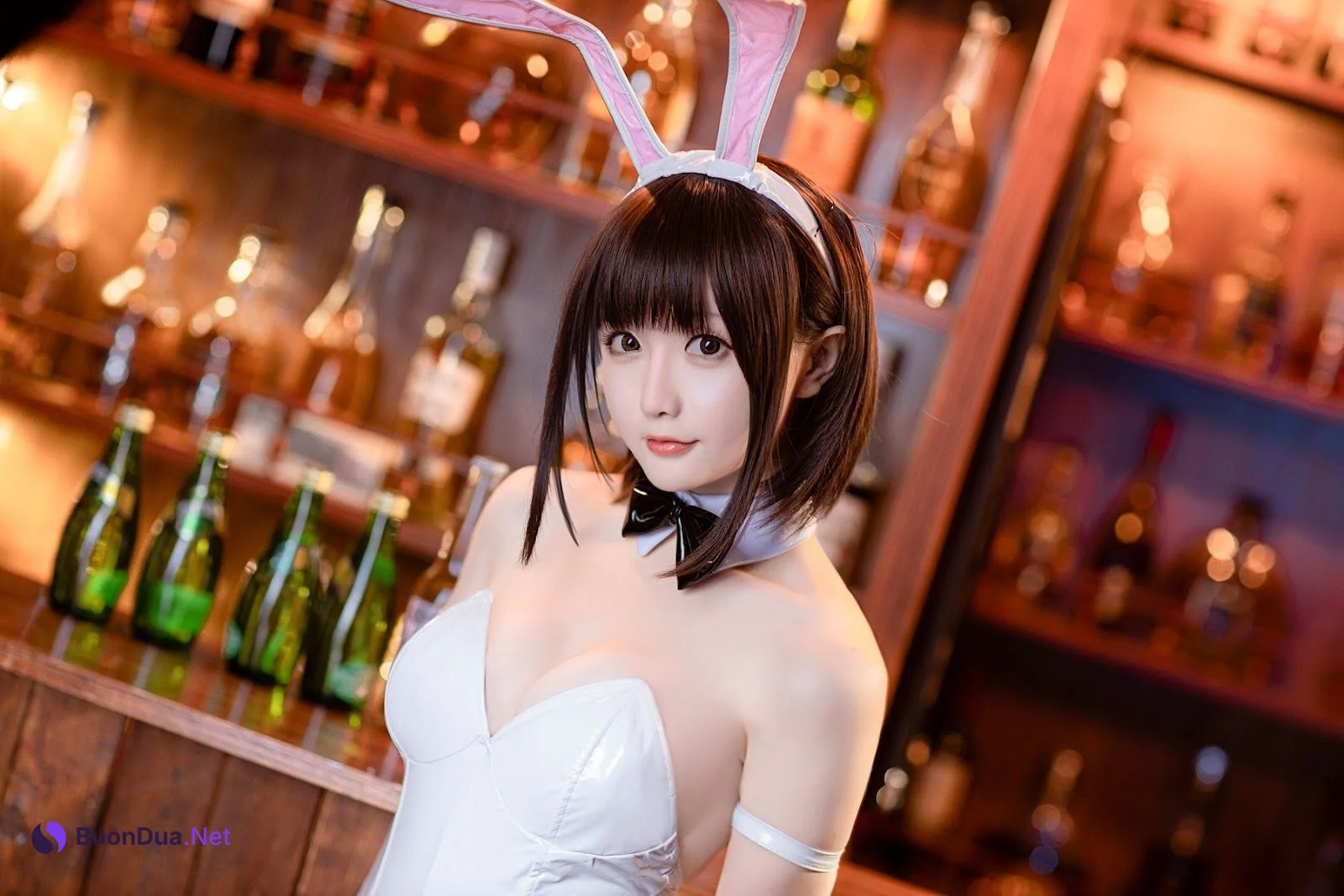 Cosplay 星之迟迟Hoshilily 加藤惠 兔女郎 - Photo 9