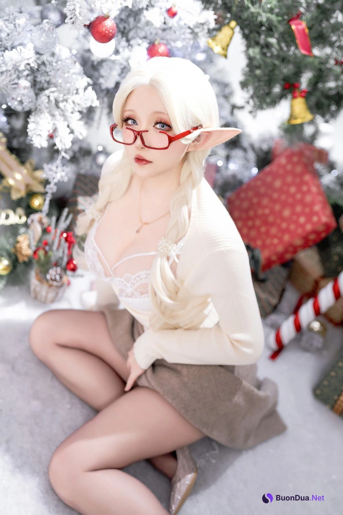 Cosplay 星之迟迟Hoshilily 圣诞精灵篇A 驯鹿 Set.01 - Photo 16