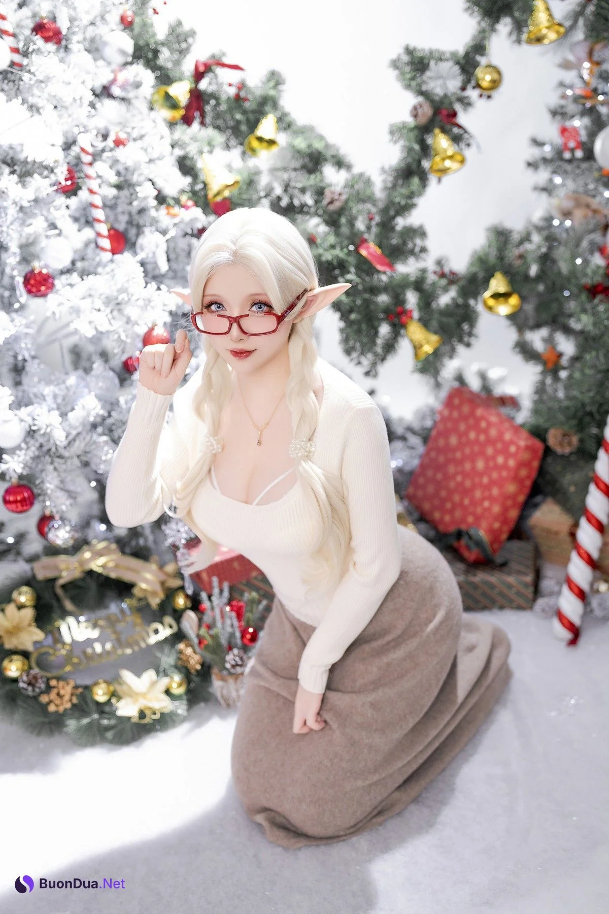 Cosplay 星之迟迟Hoshilily 圣诞精灵篇A 驯鹿 Set.01 - Photo 6