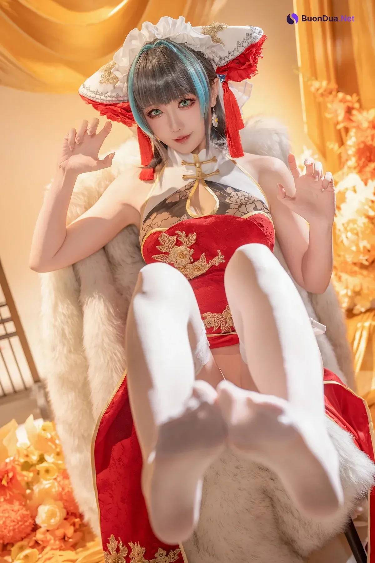 Cosplay 星之迟迟Hoshilily – 碧蓝航线柴郡 - Photo 10