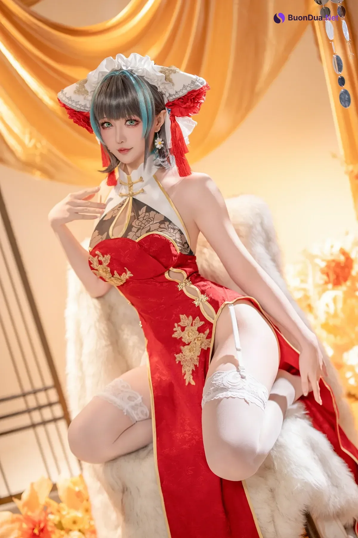 Cosplay 星之迟迟Hoshilily – 碧蓝航线柴郡 - Photo 15