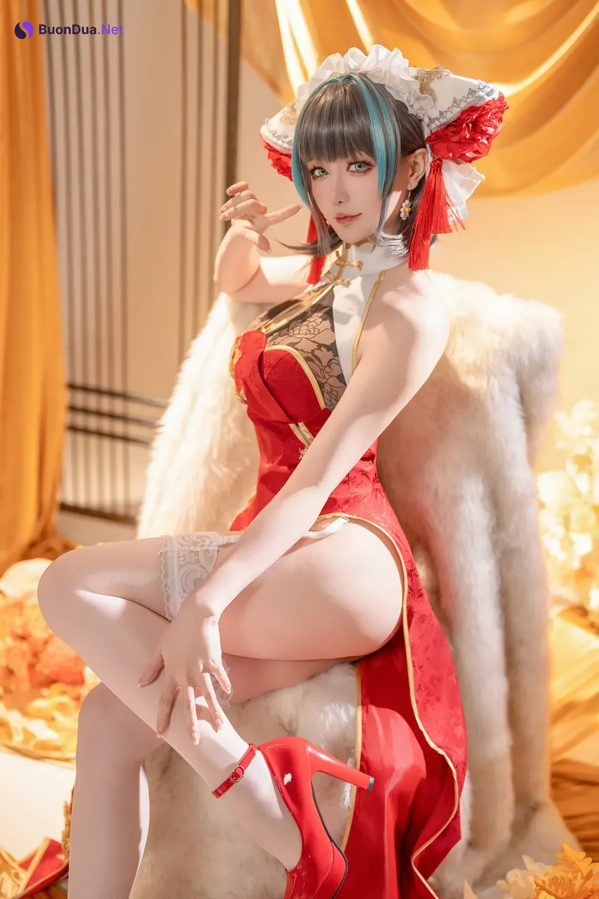 Cosplay 星之迟迟Hoshilily – 碧蓝航线柴郡 - Photo 4