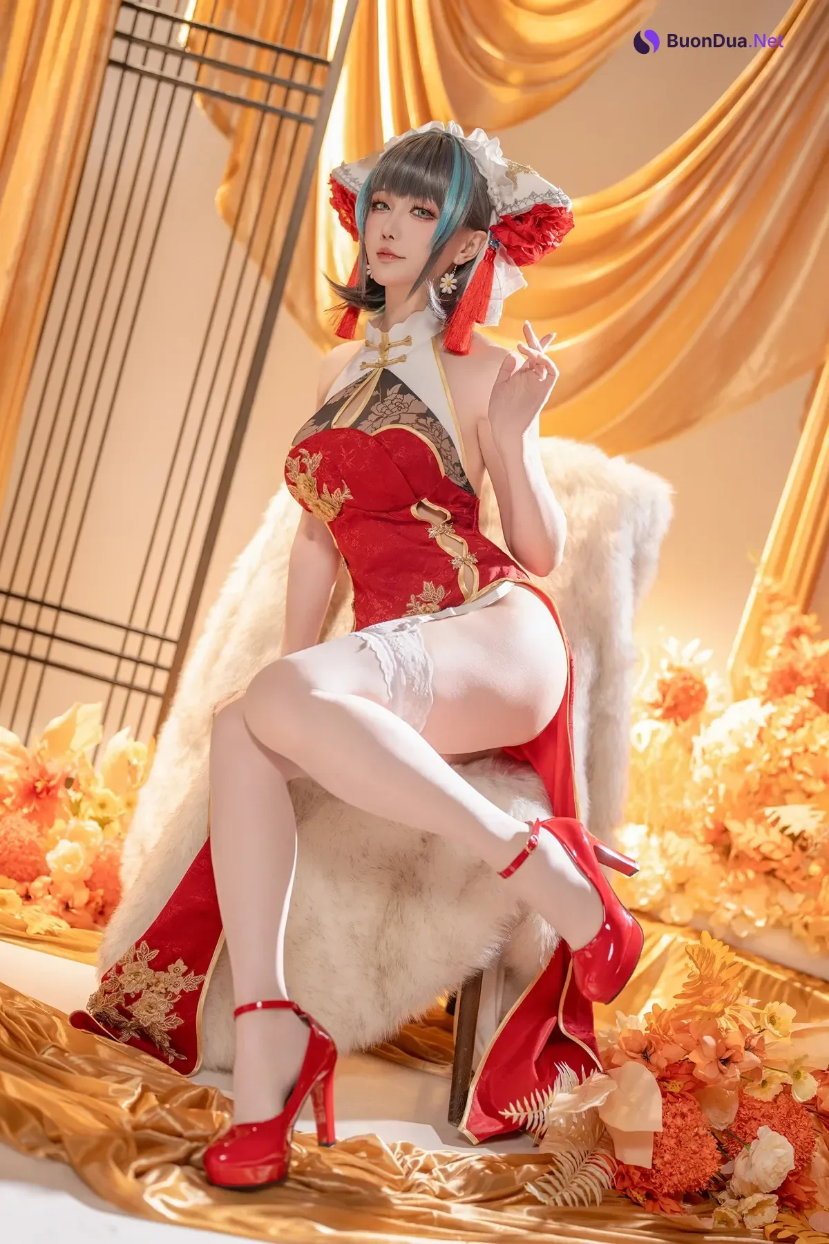 Cosplay 星之迟迟Hoshilily – 碧蓝航线柴郡 - Photo 6