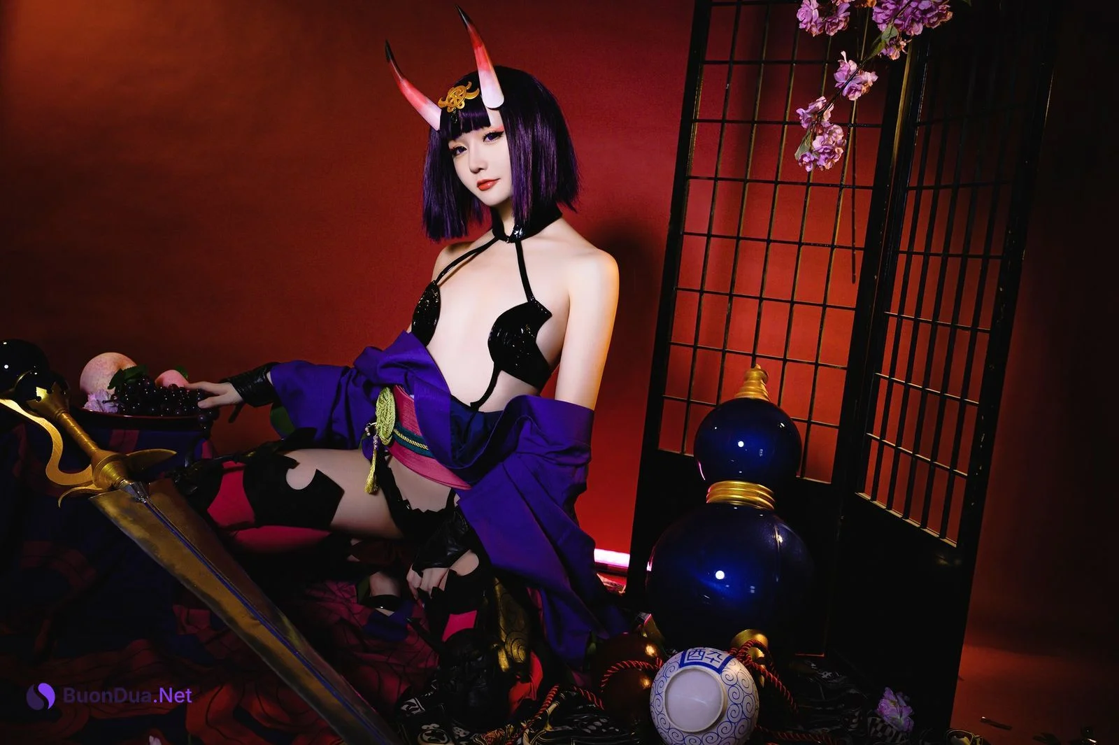 Cosplay 星之迟迟Hoshilily 酒吞原皮 - Photo 4