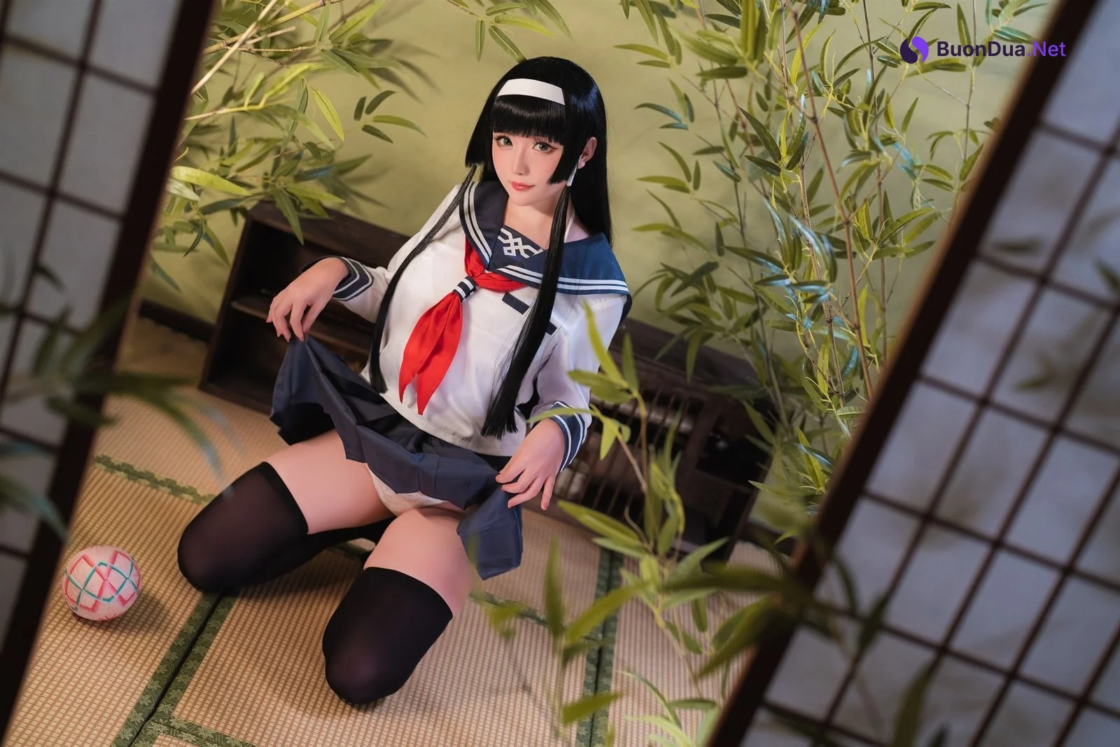 Cosplay 星之迟迟Hoshilily 莲花JK - Photo 13