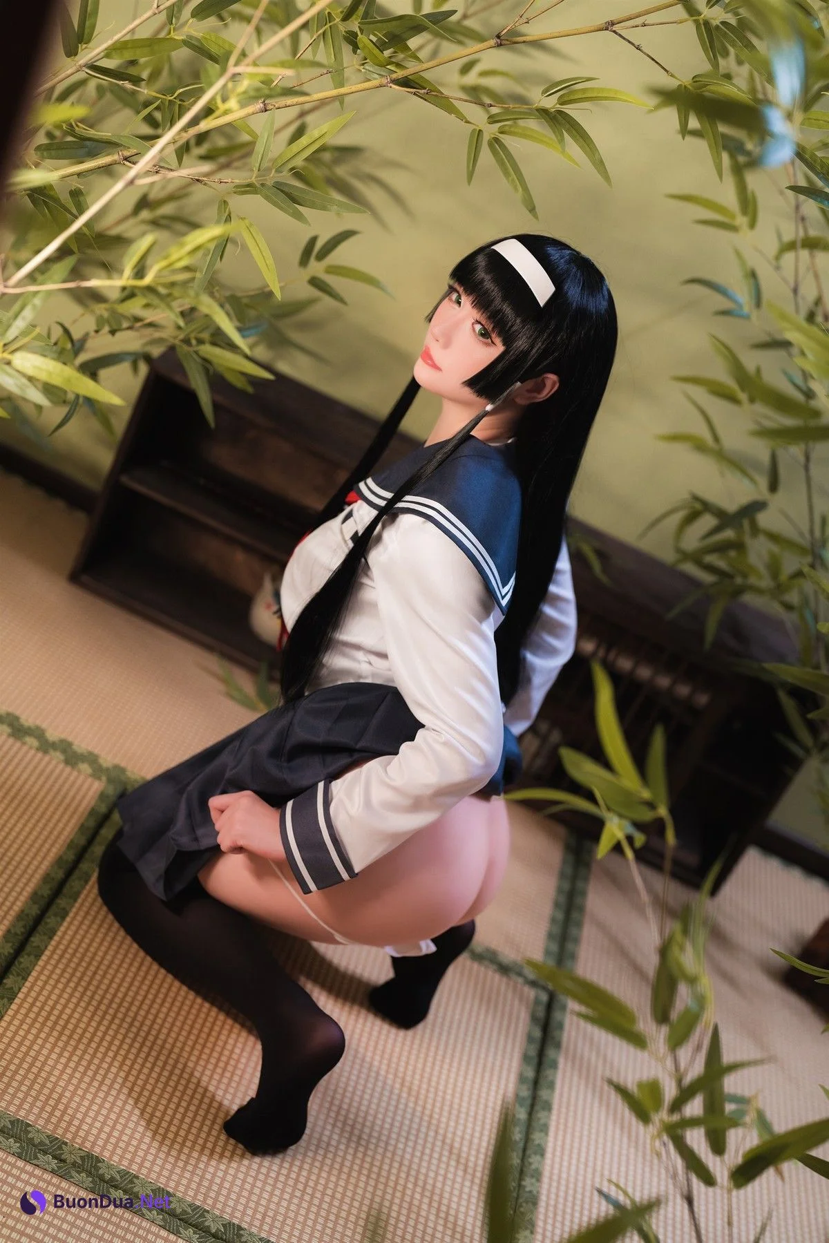 Cosplay 星之迟迟Hoshilily 莲花JK - Photo 18