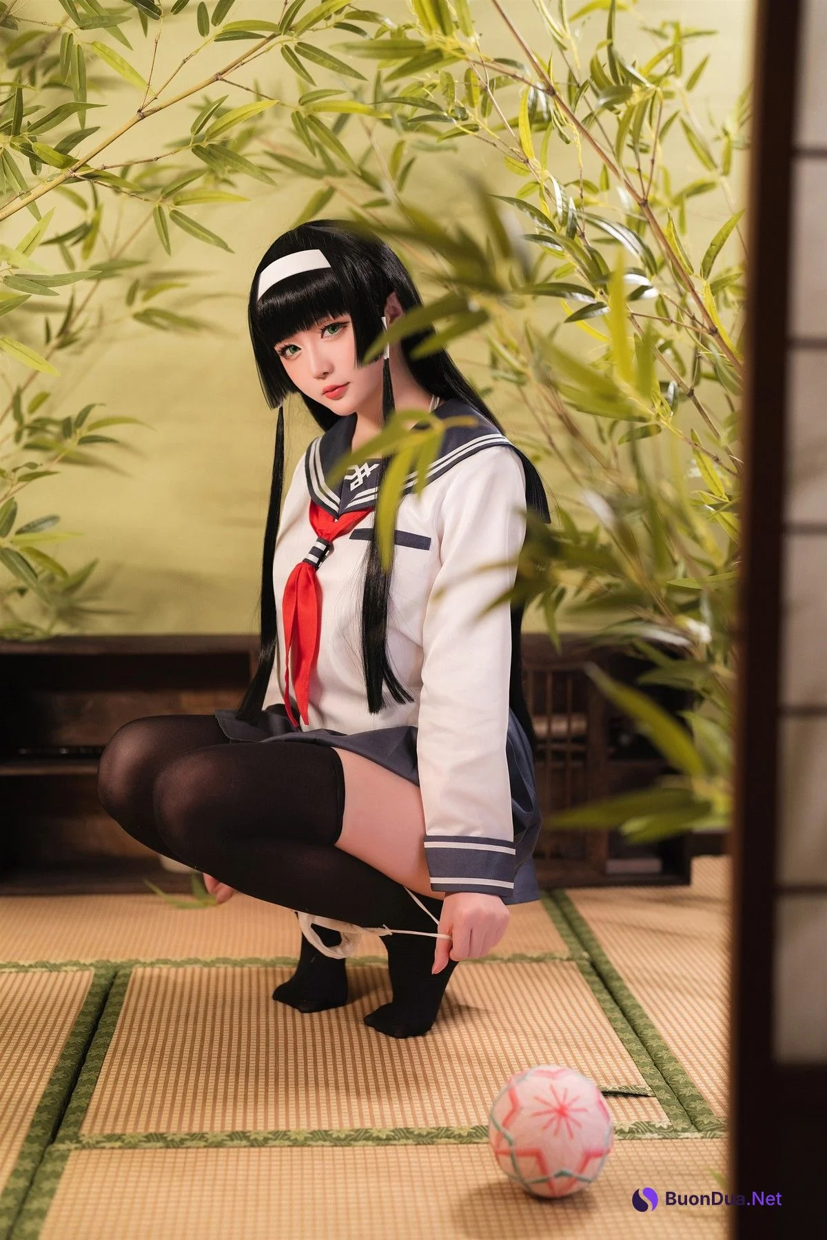 Cosplay 星之迟迟Hoshilily 莲花JK - Photo 19