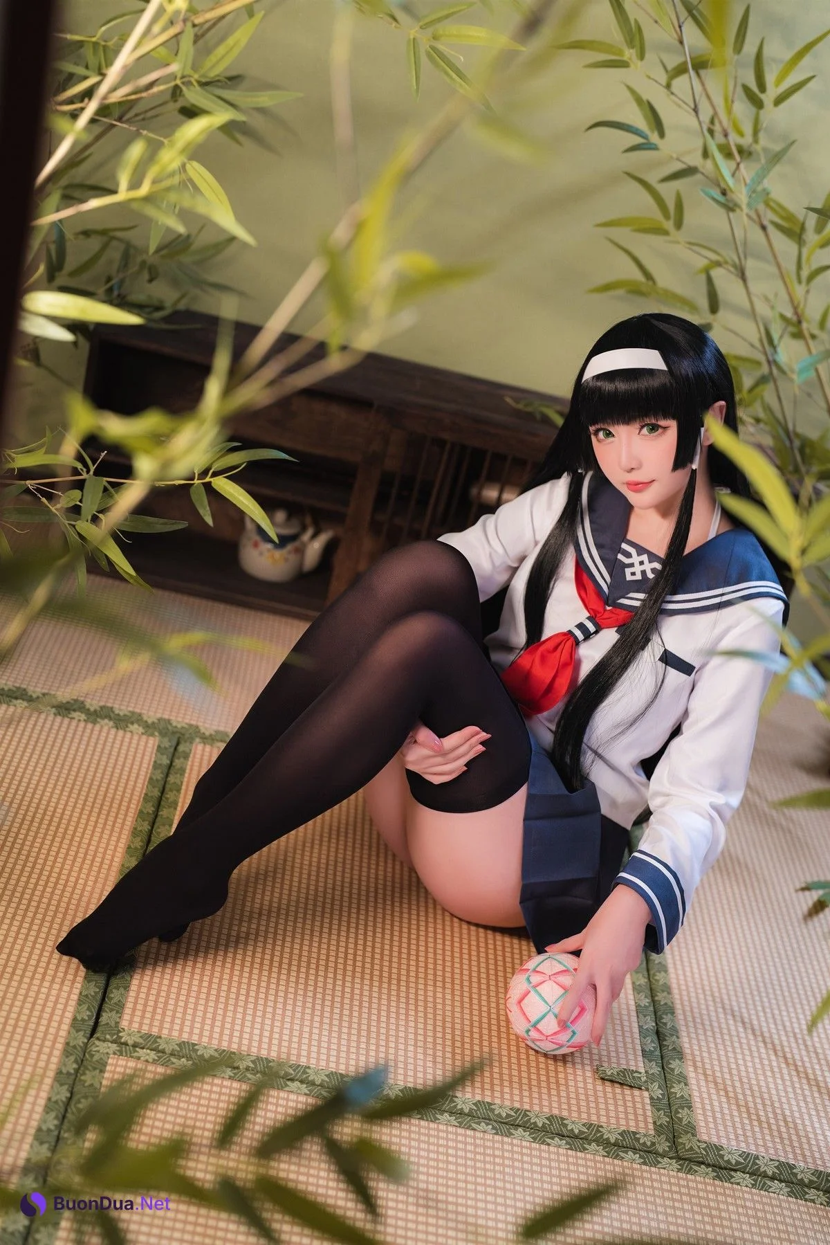 Cosplay 星之迟迟Hoshilily 莲花JK - Photo 3
