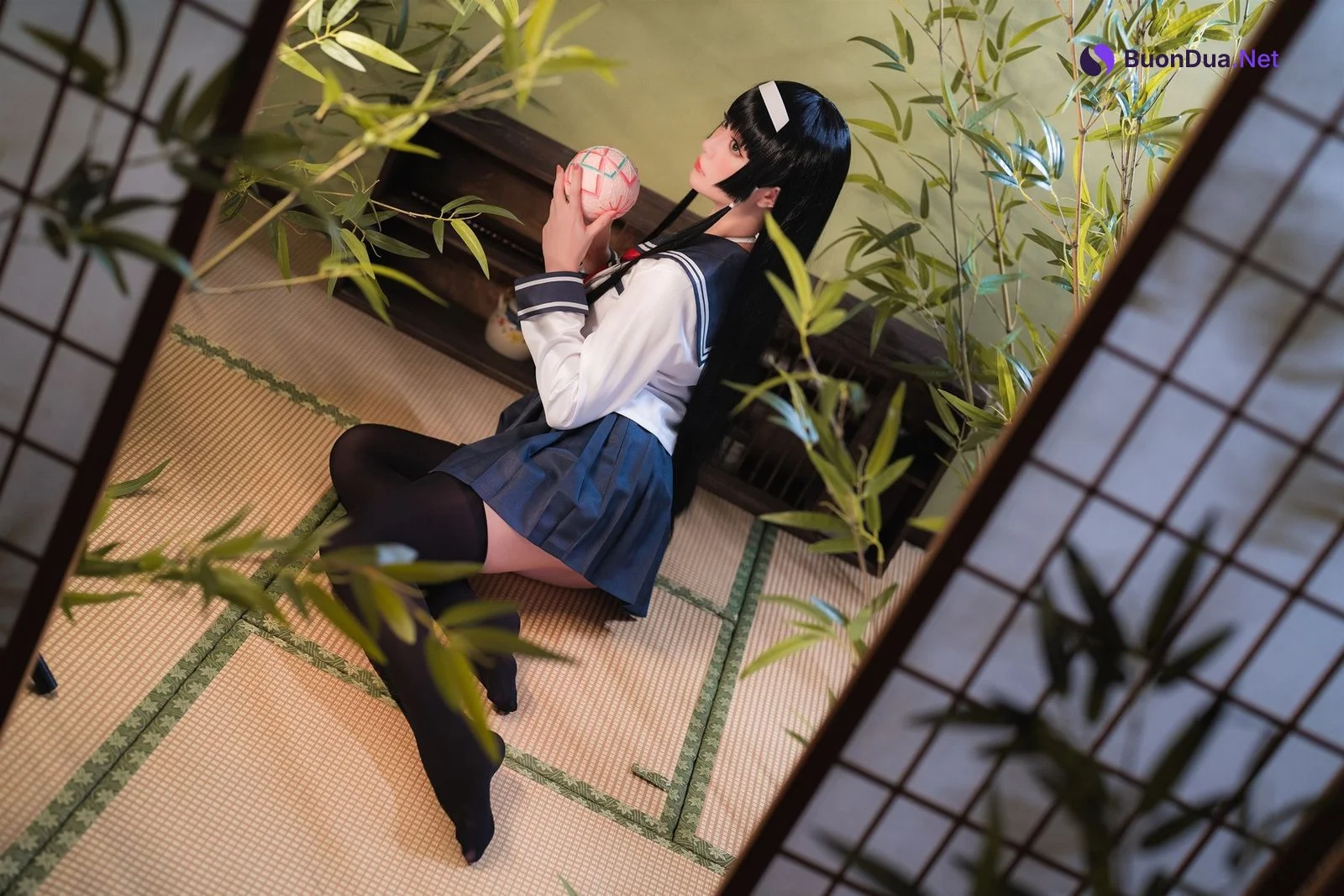 Cosplay 星之迟迟Hoshilily 莲花JK - Photo 4