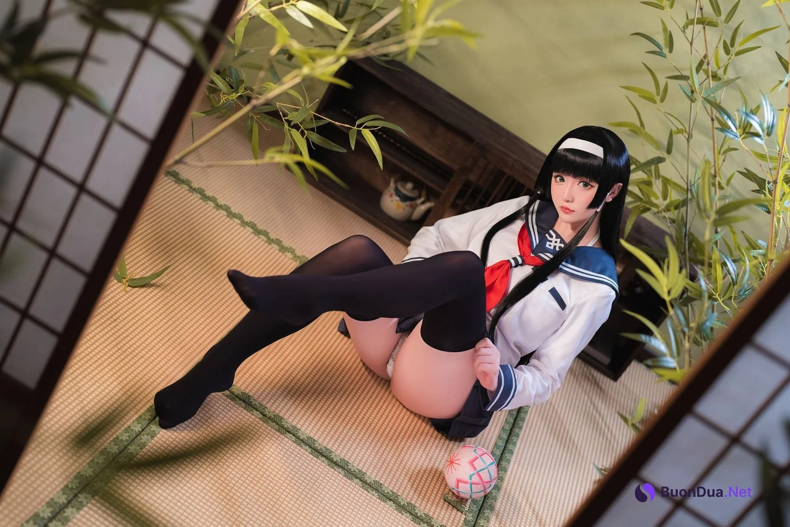 Cosplay 星之迟迟Hoshilily 莲花JK - Photo 5
