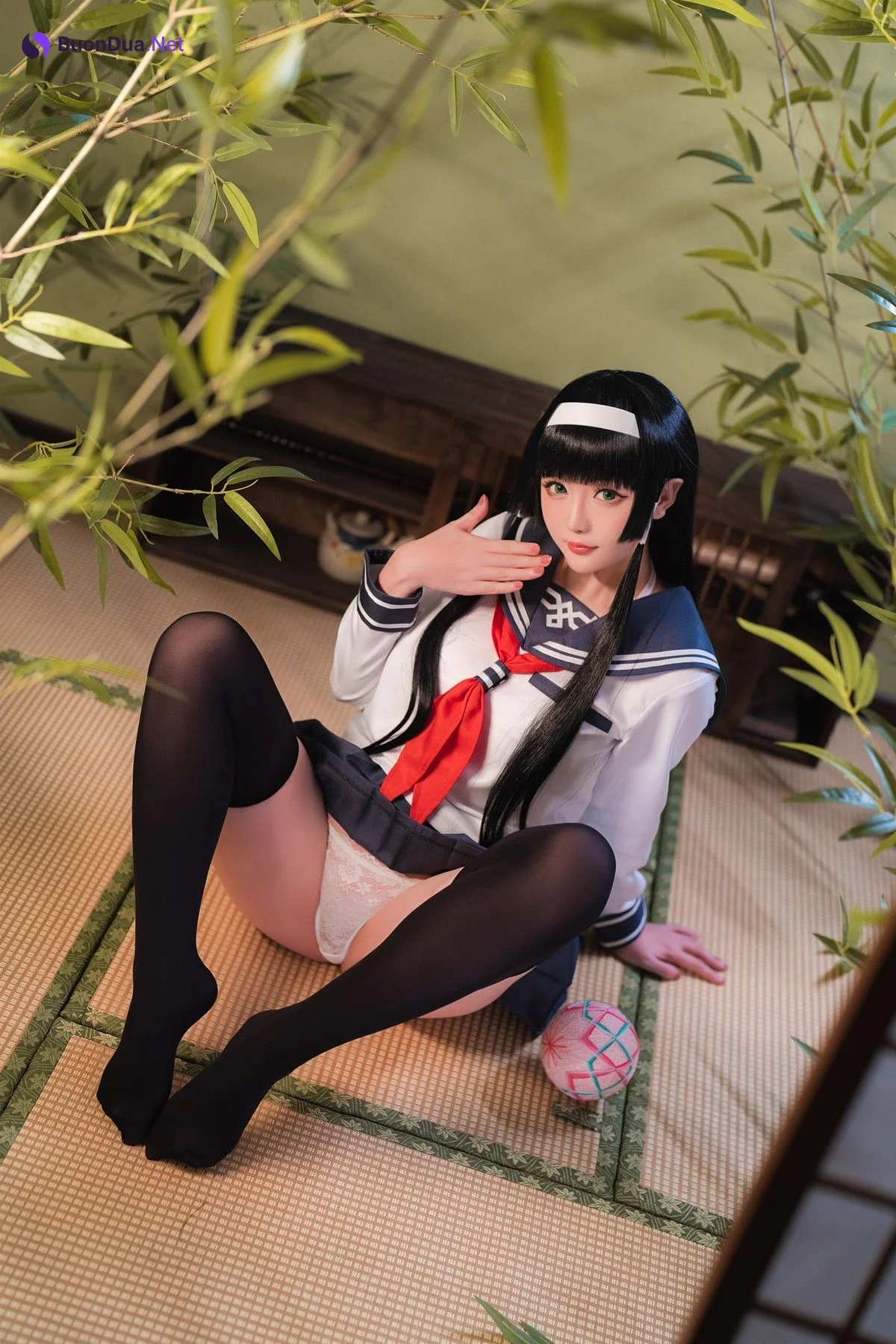 Cosplay 星之迟迟Hoshilily 莲花JK - Photo 6