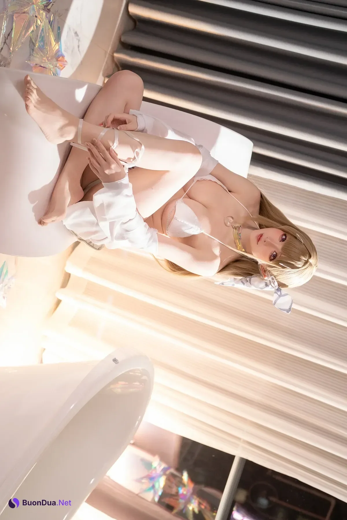 Cosplay 星之迟迟Hoshilily – NIKKE毒蛇泳装 - Photo 9