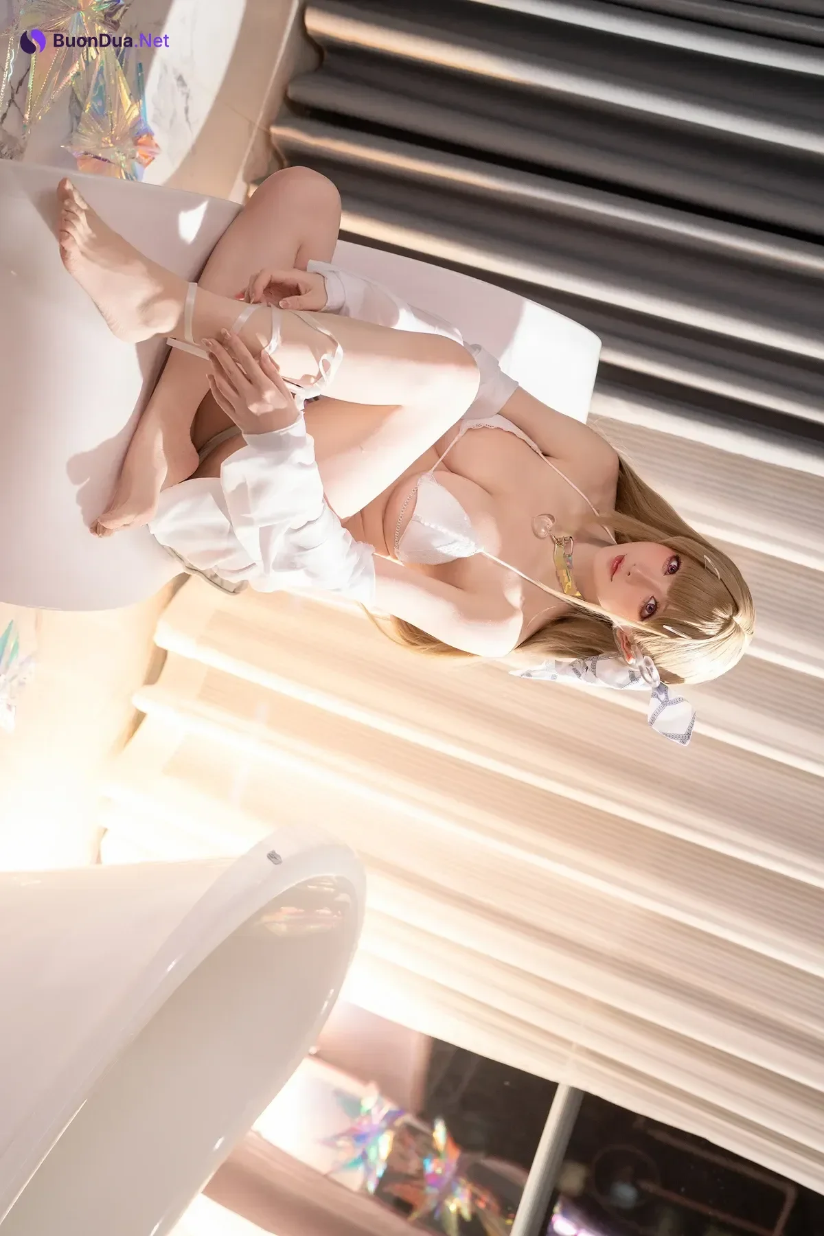 Cosplay 星之迟迟Hoshilily – NIKKE毒蛇泳装 - Photo 9