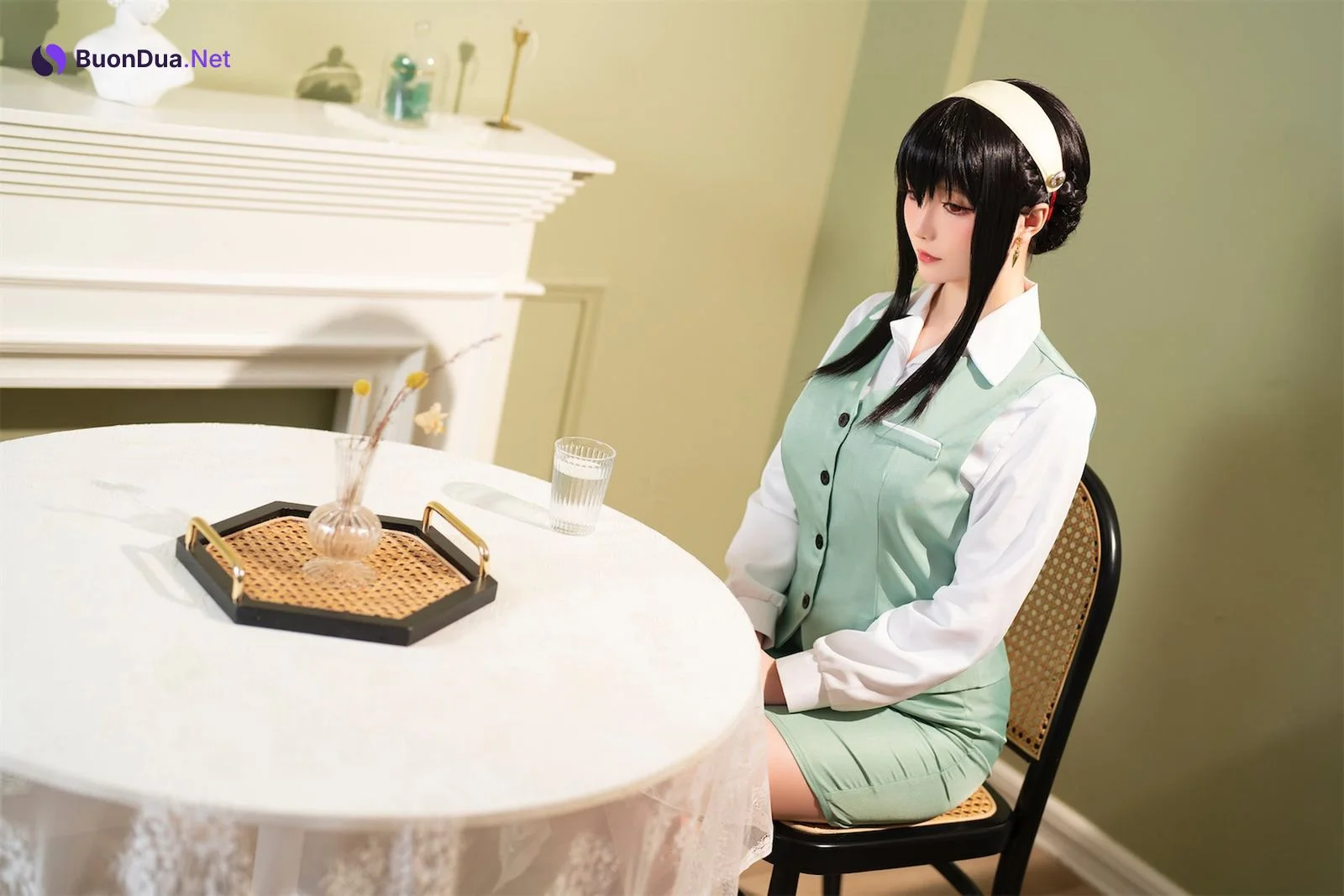 Cosplay 星之迟迟Hoshilily 圣诞节 约尔 OL制服 - Photo 4
