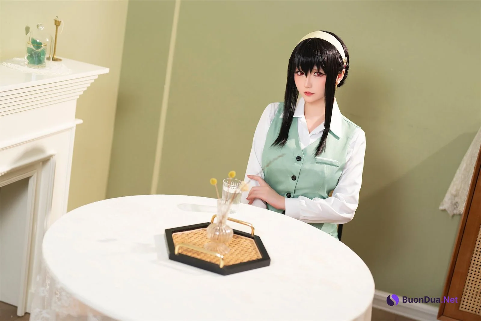 Cosplay 星之迟迟Hoshilily 圣诞节 约尔 OL制服 - Photo 5