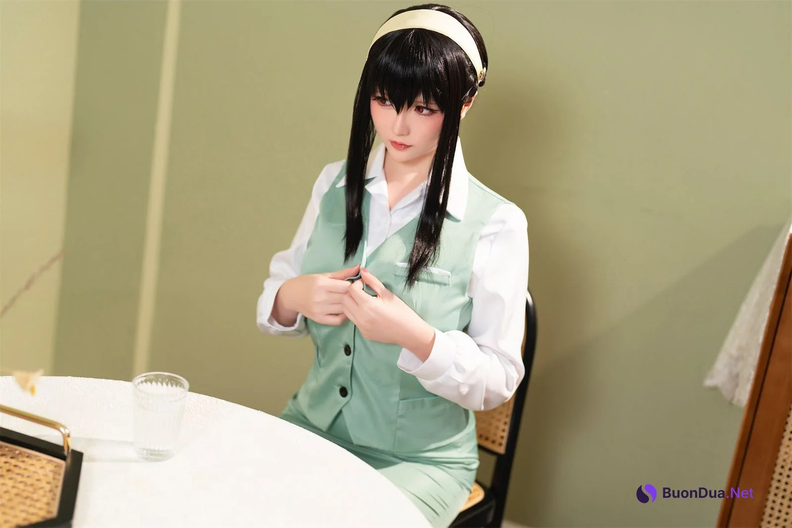 Cosplay 星之迟迟Hoshilily 圣诞节 约尔 OL制服 - Photo 9