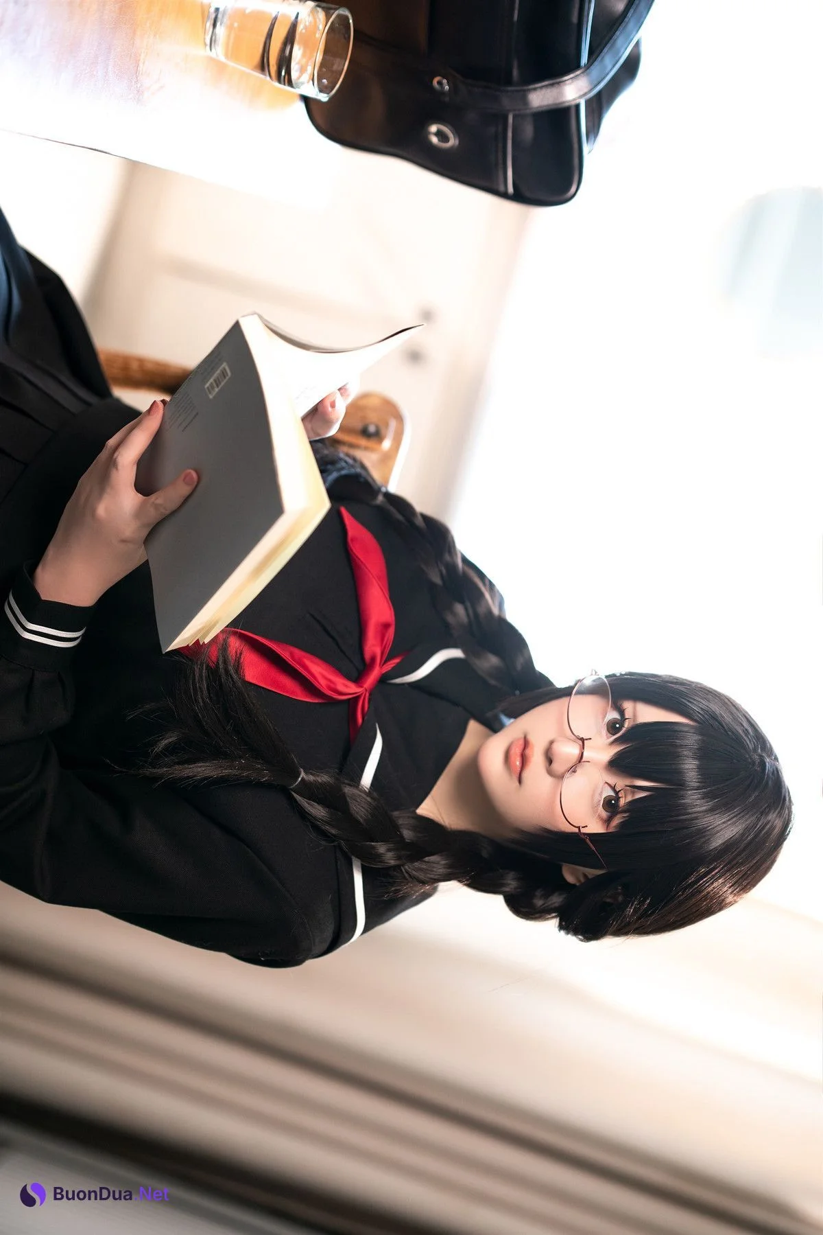 Cosplay 星之迟迟Hoshilily 图书管理员 Set.02 - Photo 3