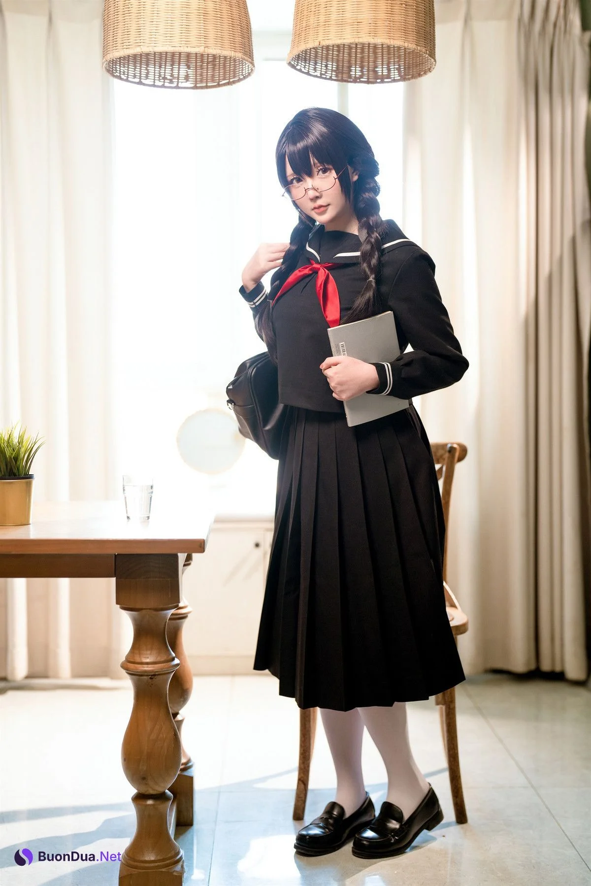 Cosplay 星之迟迟Hoshilily 图书管理员 Set.02 - Photo 5