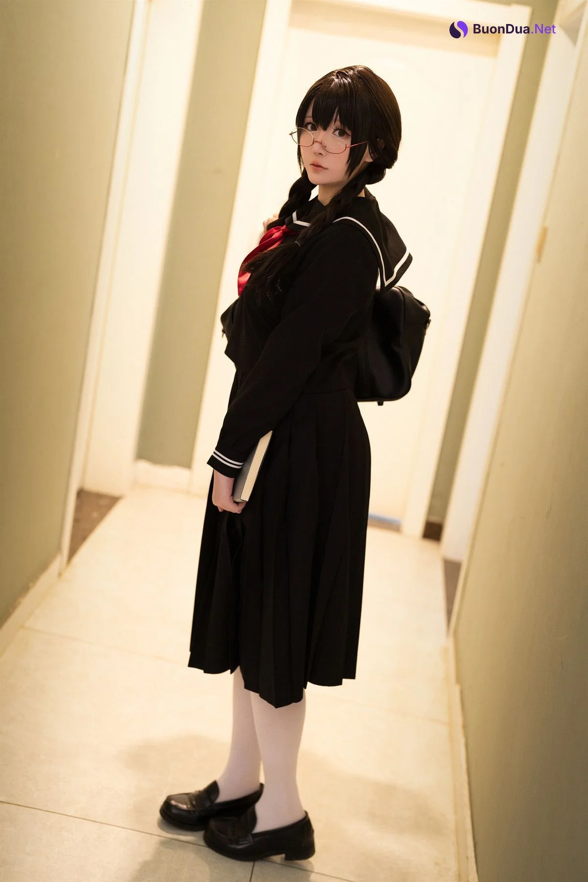 Cosplay 星之迟迟Hoshilily 图书管理员 Set.02 - Photo 6