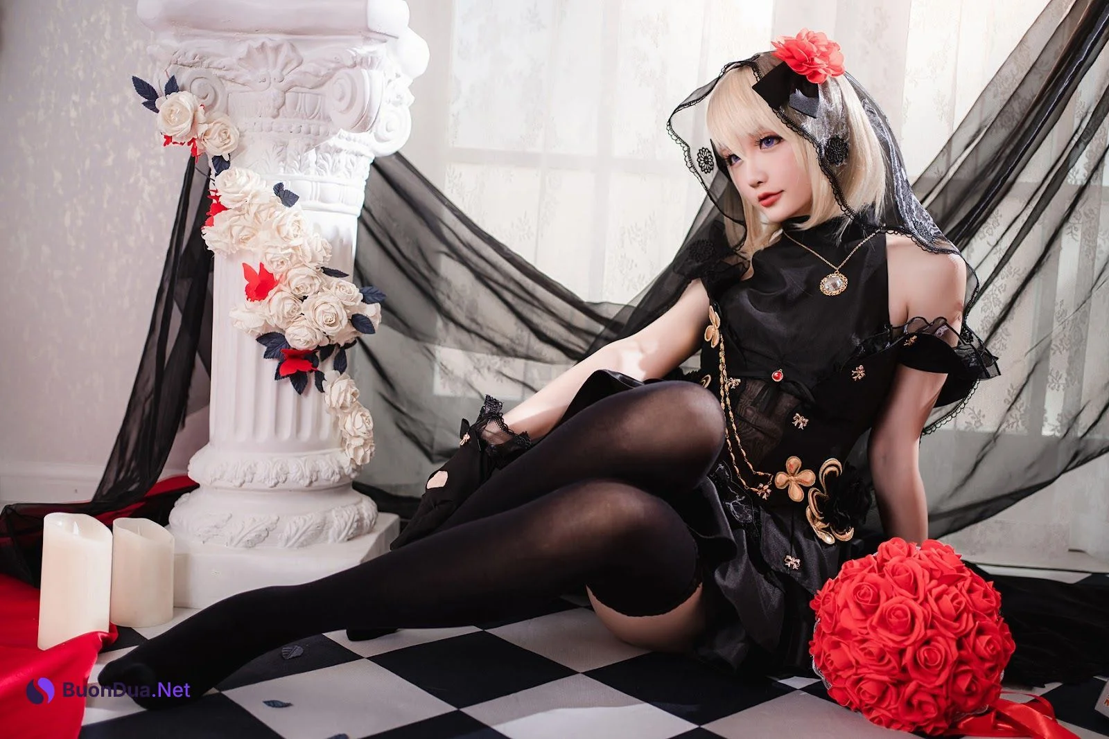 Cosplay 星之迟迟Hoshilily Z23婚纱 - Photo 10