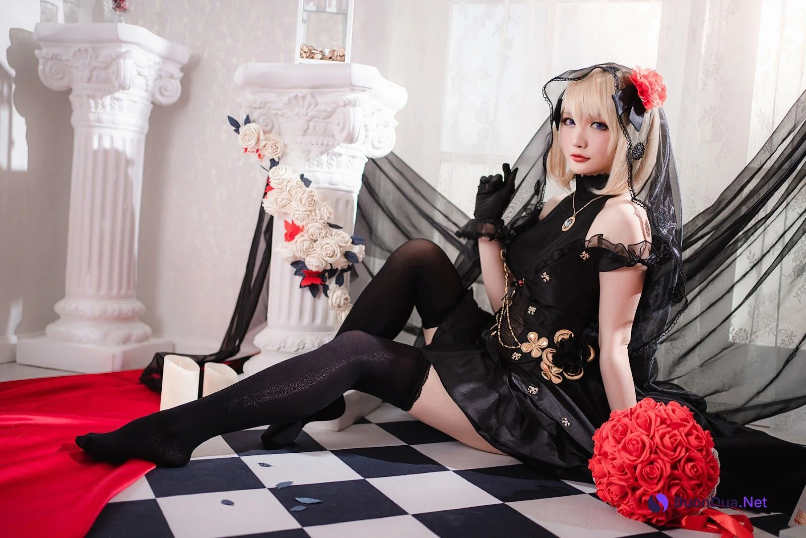 Cosplay 星之迟迟Hoshilily Z23婚纱 - Photo 11